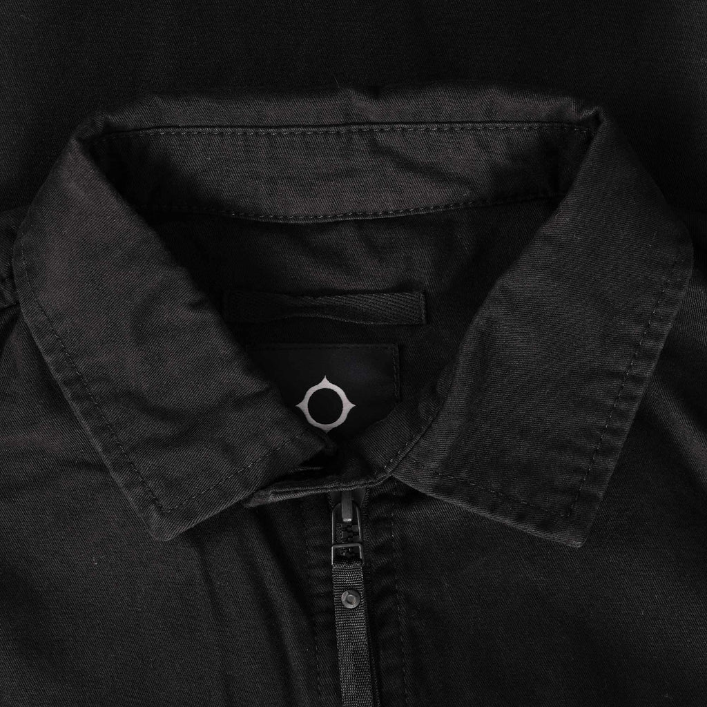Ma Strum Zip Front Overshirt - Jet Black