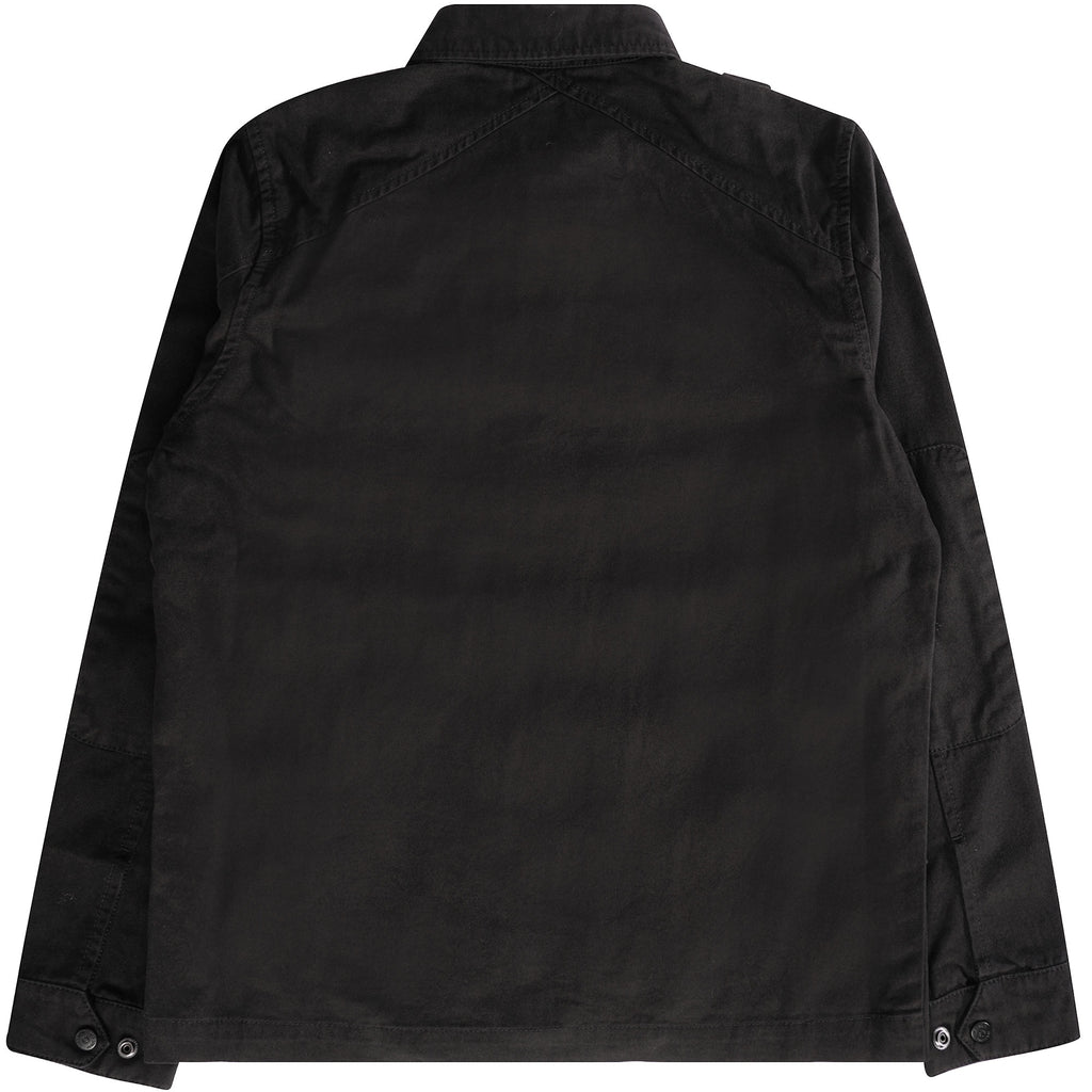 Ma Strum Zip Front Overshirt - Jet Black