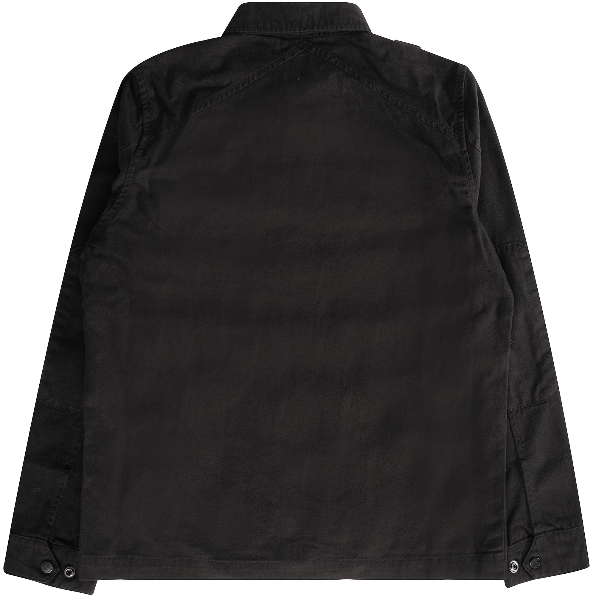 Ma Strum Zip Front Overshirt - Jet Black
