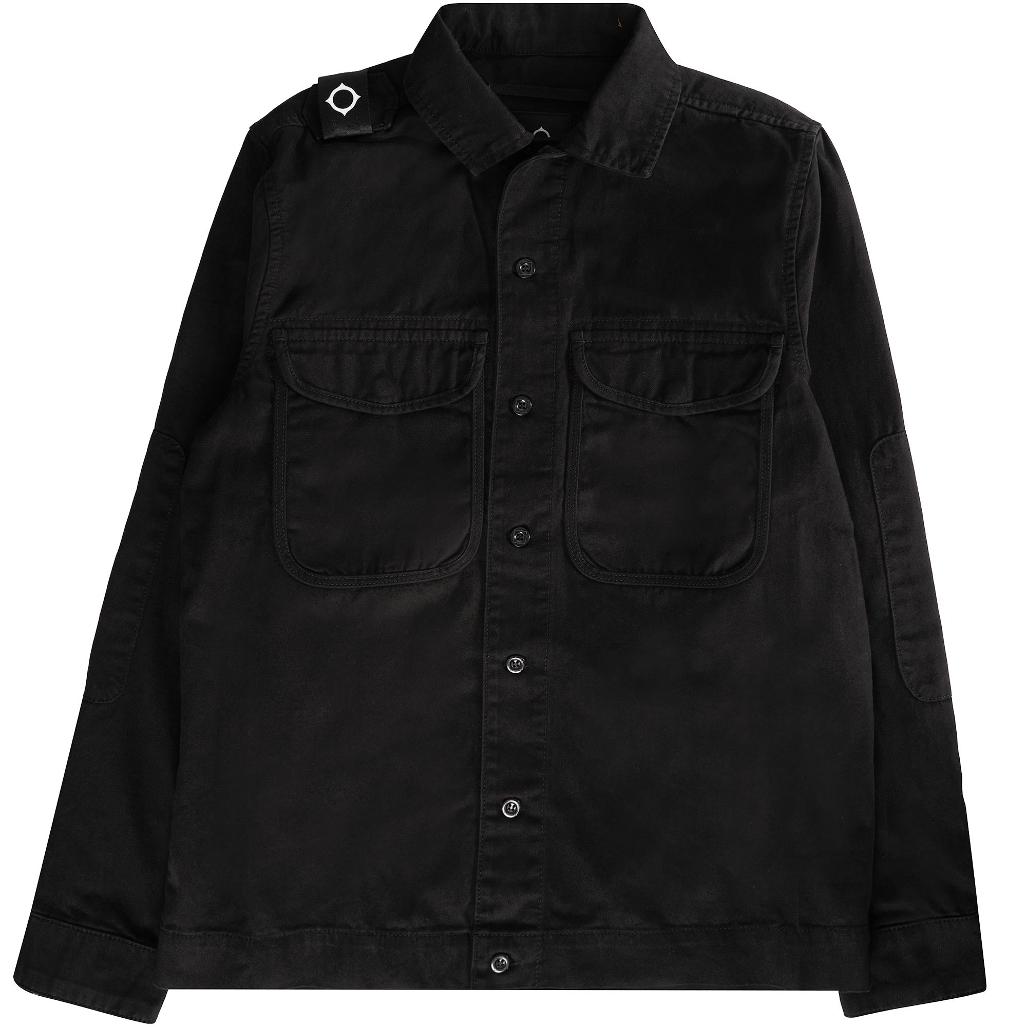 Ma Strum Two Pocket Overshirt - Jet Black
