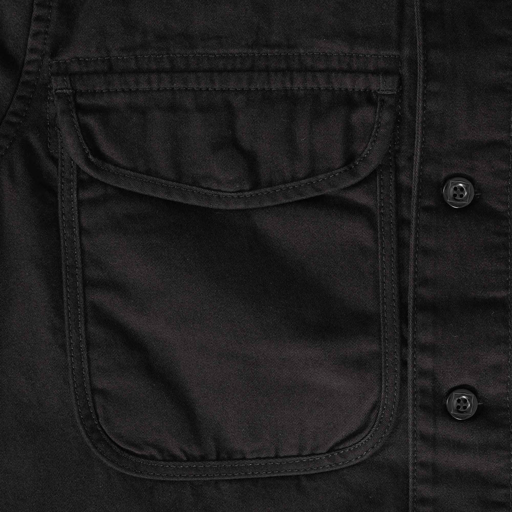 Ma Strum Two Pocket Overshirt - Jet Black