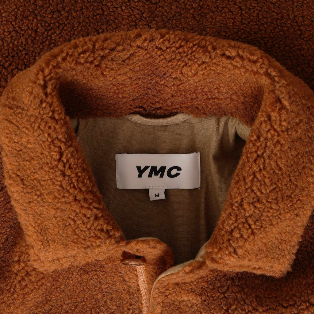 YMC Labour Chore Faux Fur Jacket - Rust