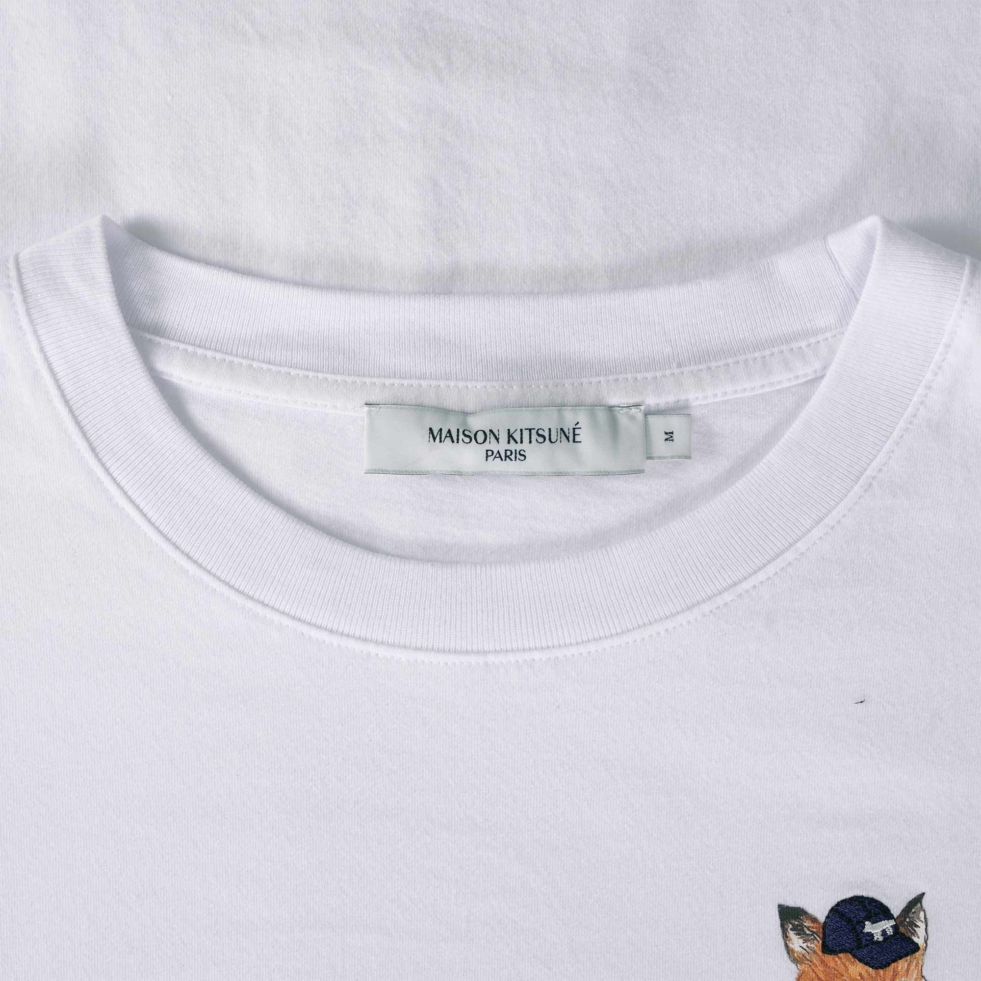 Maison Kitsune Dressed Fox Patch T-Shirt - White