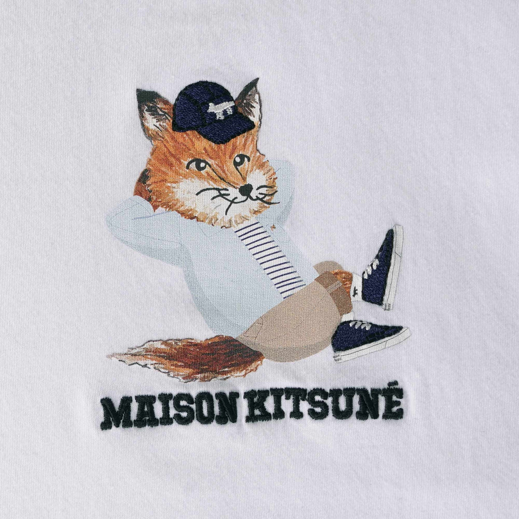 Maison Kitsune Dressed Fox Patch T-Shirt - White