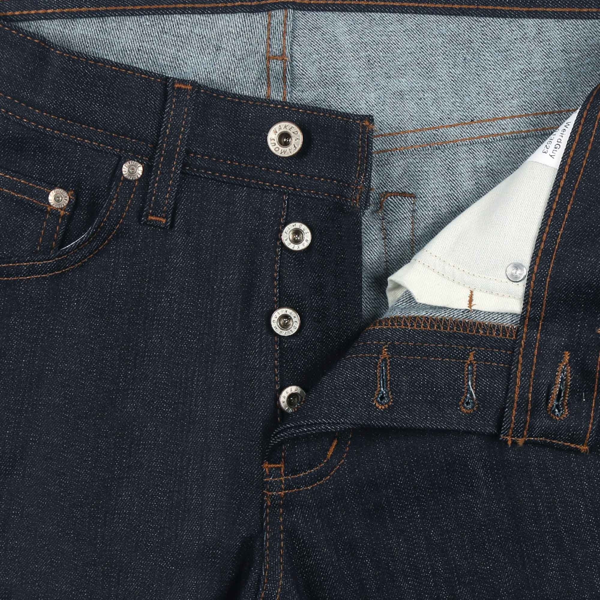 Naked and Famous Denim Super Guy Cashmere Blend Stretch Denim - Indigo