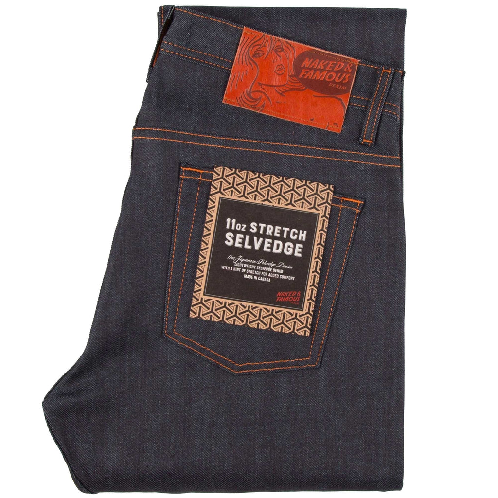 Naked and Famous Denim Super Guy 11oz Stretch Selvedge - Indigo
