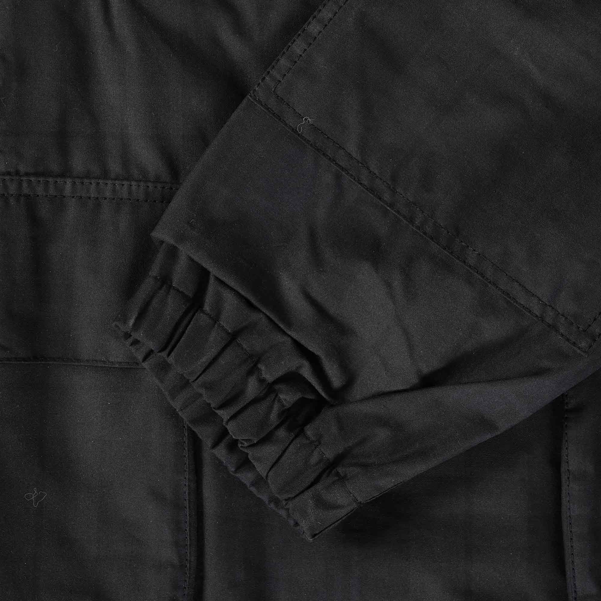 Barbour Slim Line Blackwatch Overhead Wax Jacket - Black