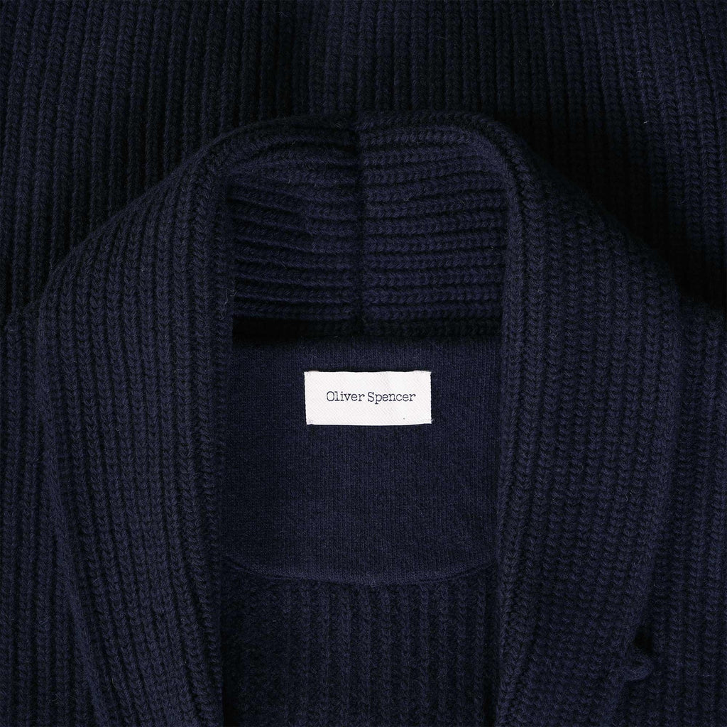 Oliver Spencer Orkney Cardigan - Tenby Navy