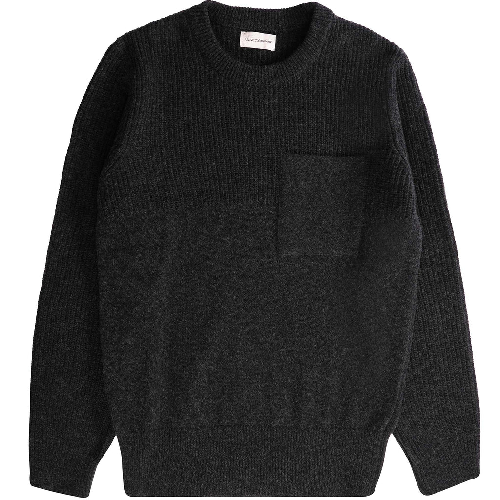 Oliver Spencer Blenheim Jumper - Birling Charcoal