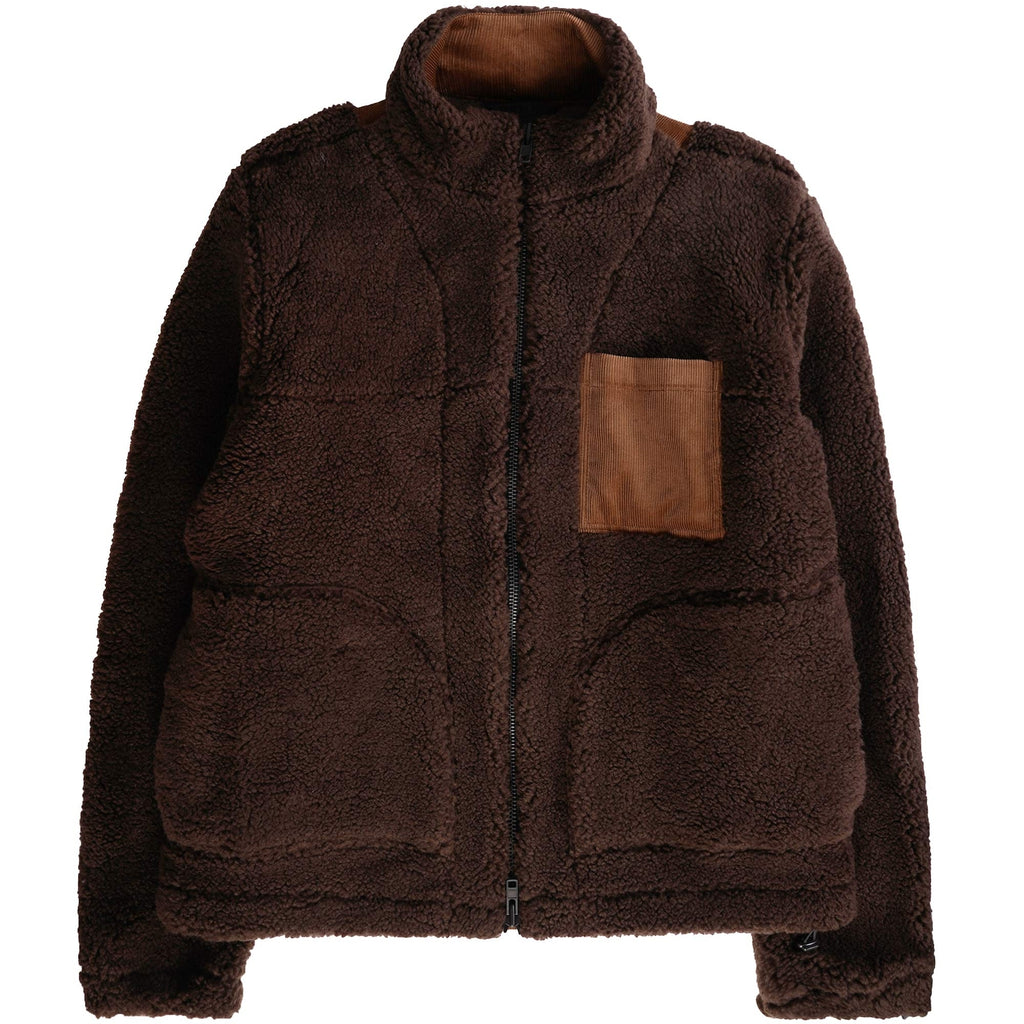 Oliver Spencer Bembridge Fleece Jacket Fairfax - Brown