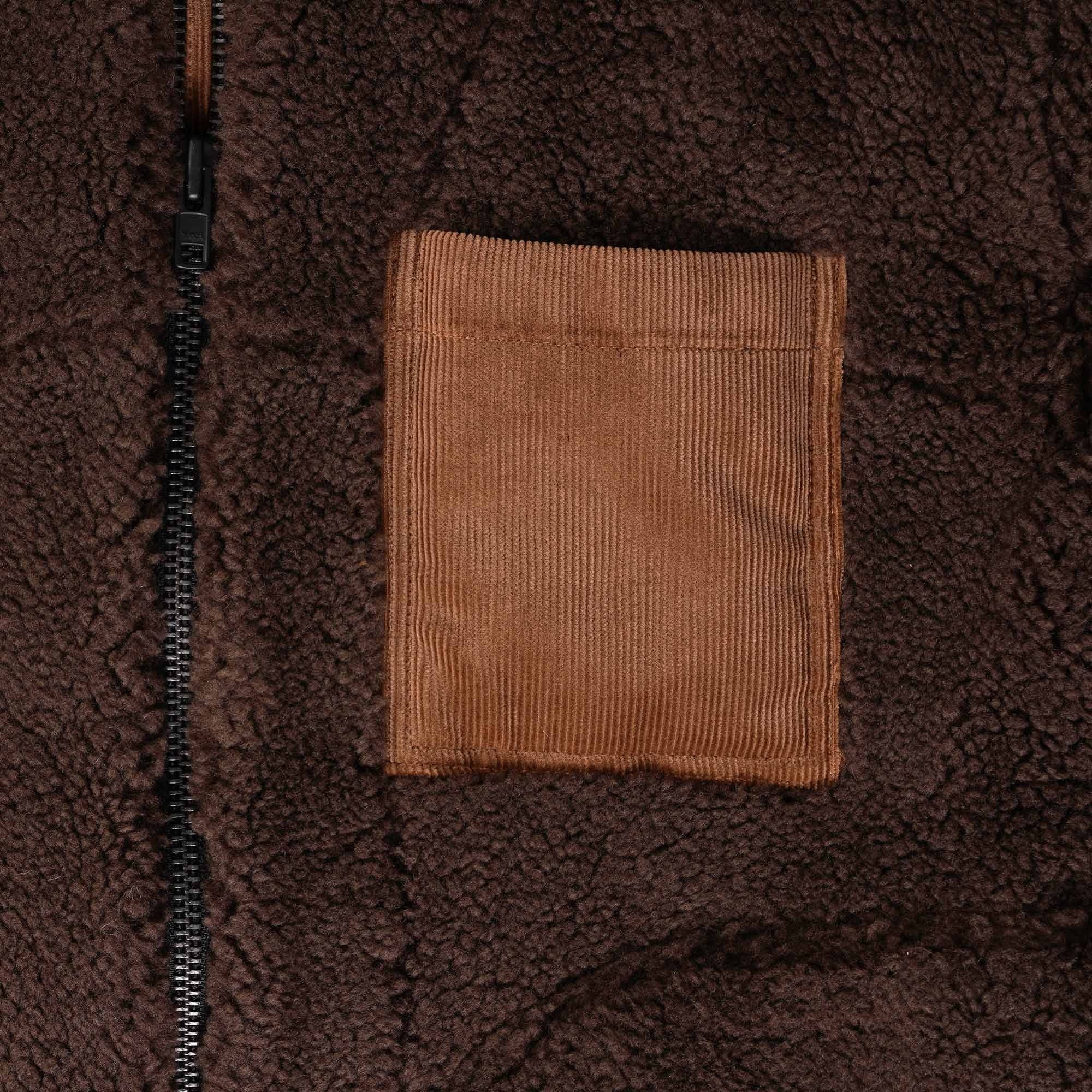 Oliver Spencer Bembridge Fleece Jacket Fairfax - Brown