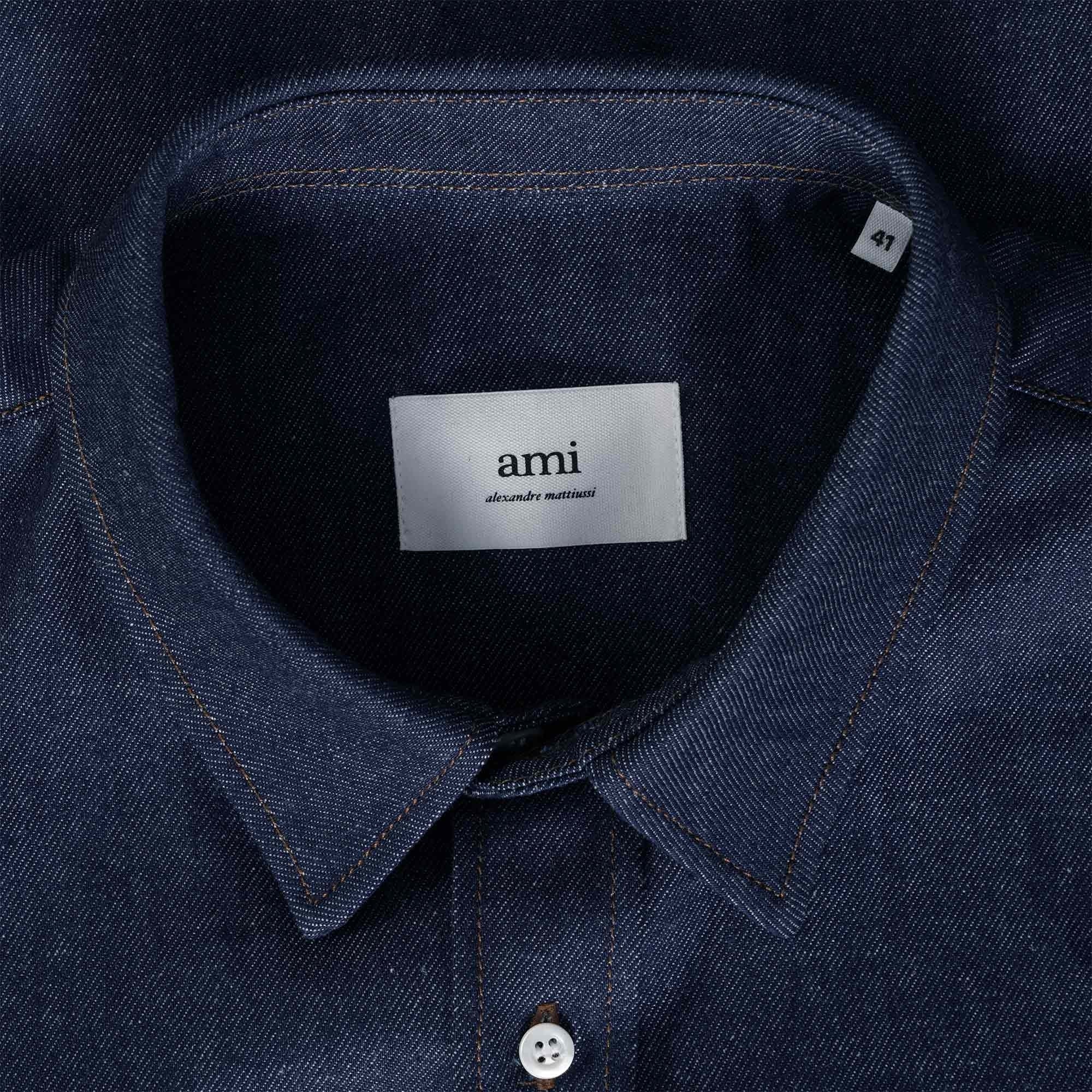 AMI De Coeur Denim Shirt - Indigo