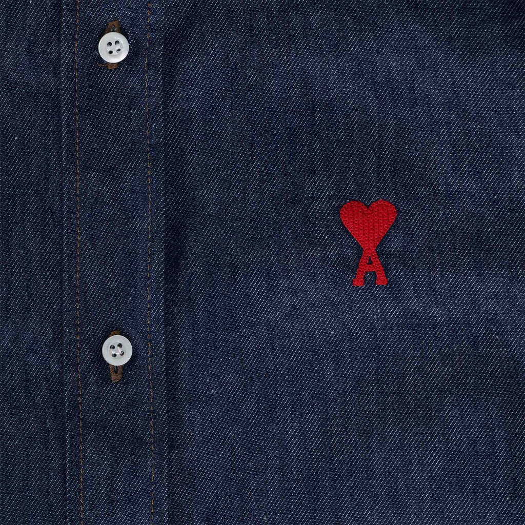 AMI De Coeur Denim Shirt - Indigo