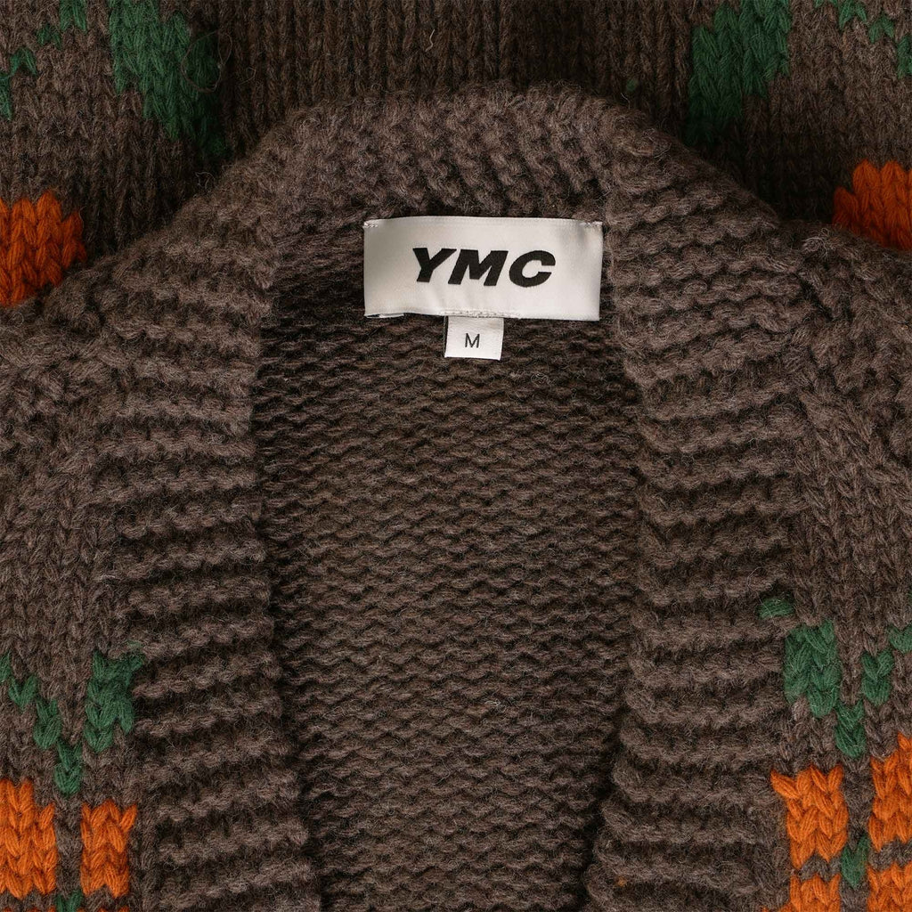 YMC Cottage Lambswool Floral Cardigan - Multi