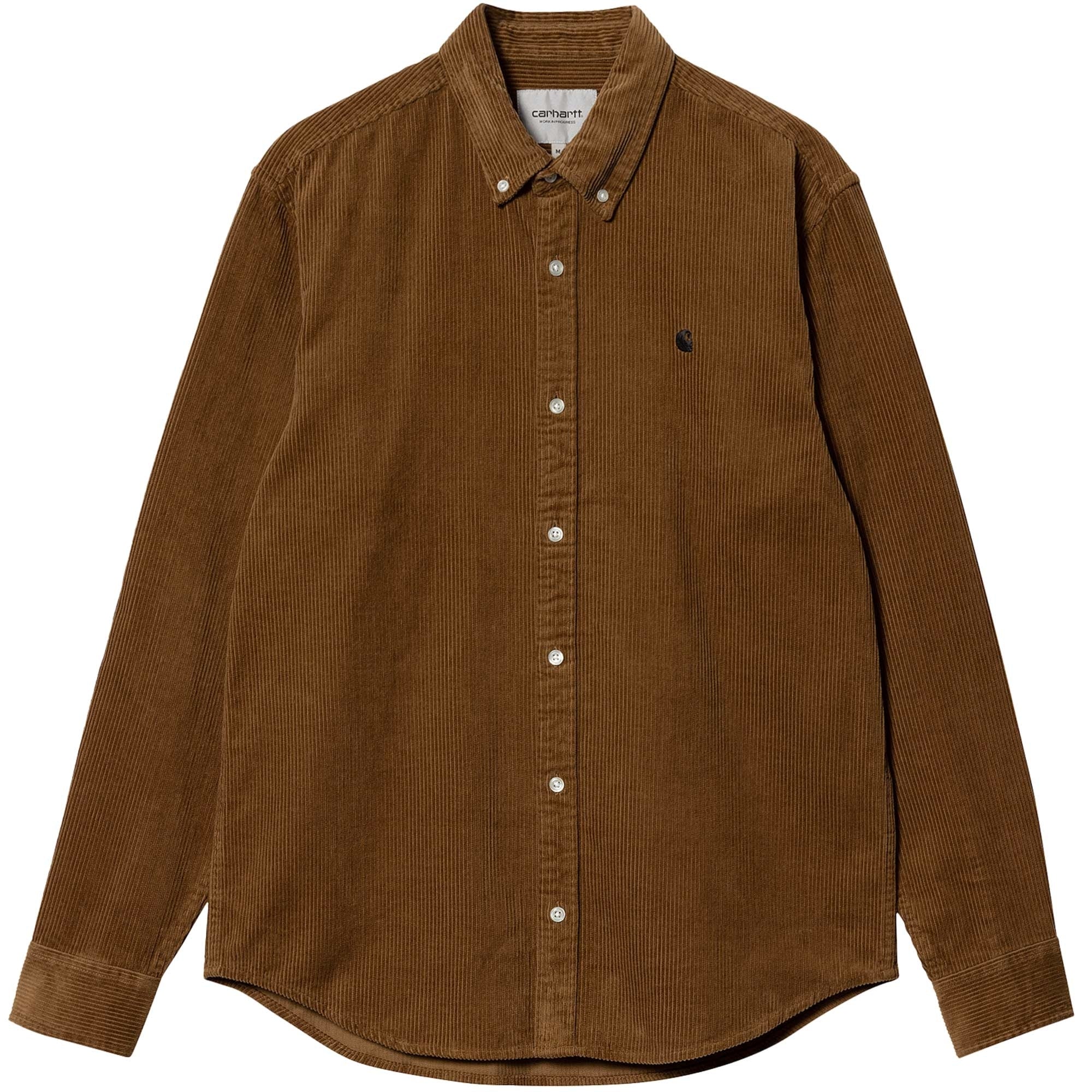 Carhartt WIP Long Sleeve Madison Cord Shirt - Hamilton Brown