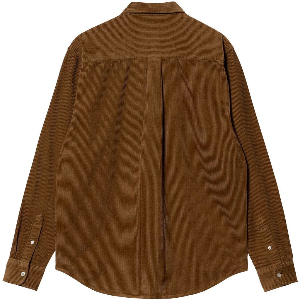 Carhartt WIP Long Sleeve Madison Cord Shirt - Hamilton Brown
