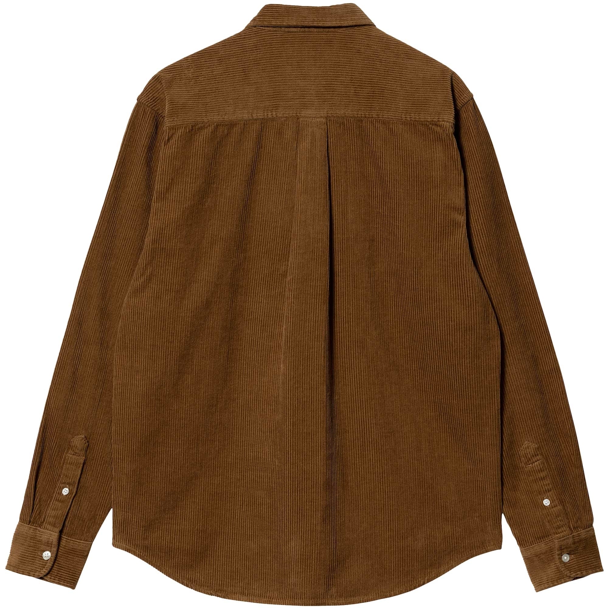 Carhartt WIP Long Sleeve Madison Cord Shirt - Hamilton Brown