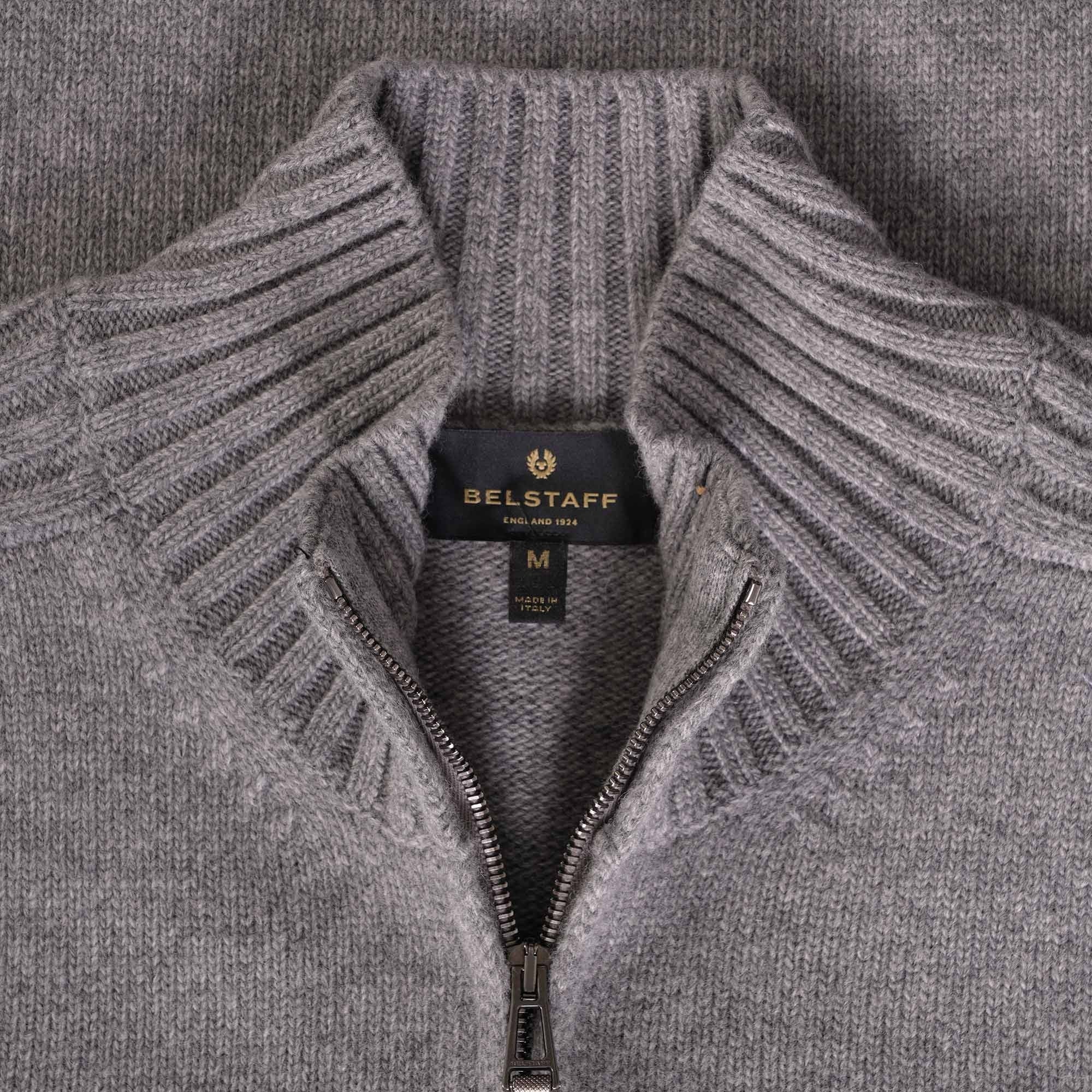 Belstaff Watch Zip Cardigan - Pale Grey