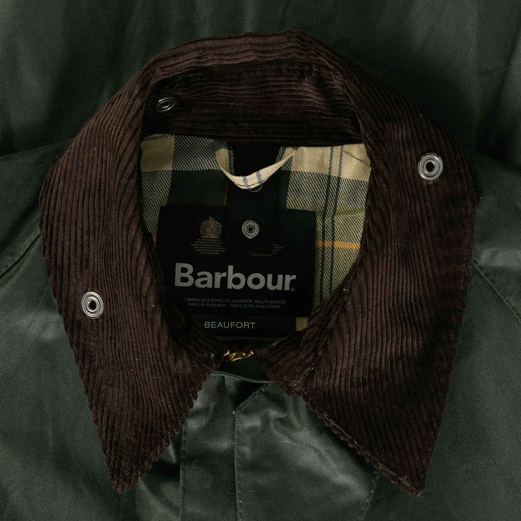 Barbour Beaufort Waxed Cotton Jacket - Sage