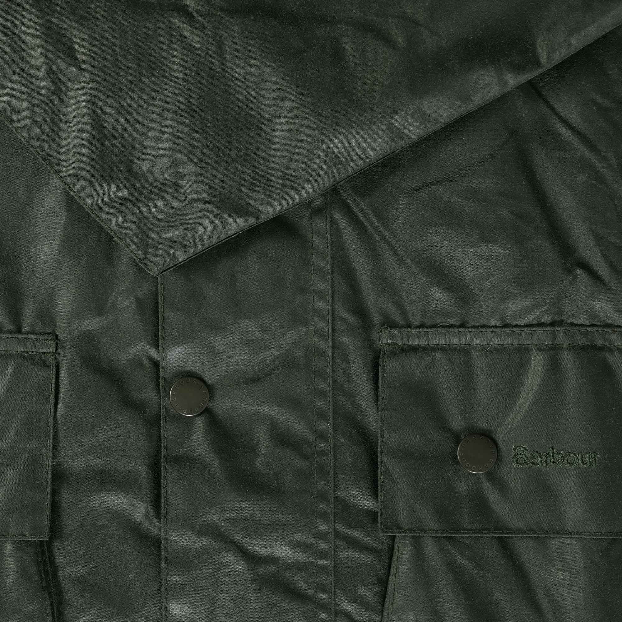 Barbour Beaufort Waxed Cotton Jacket - Sage