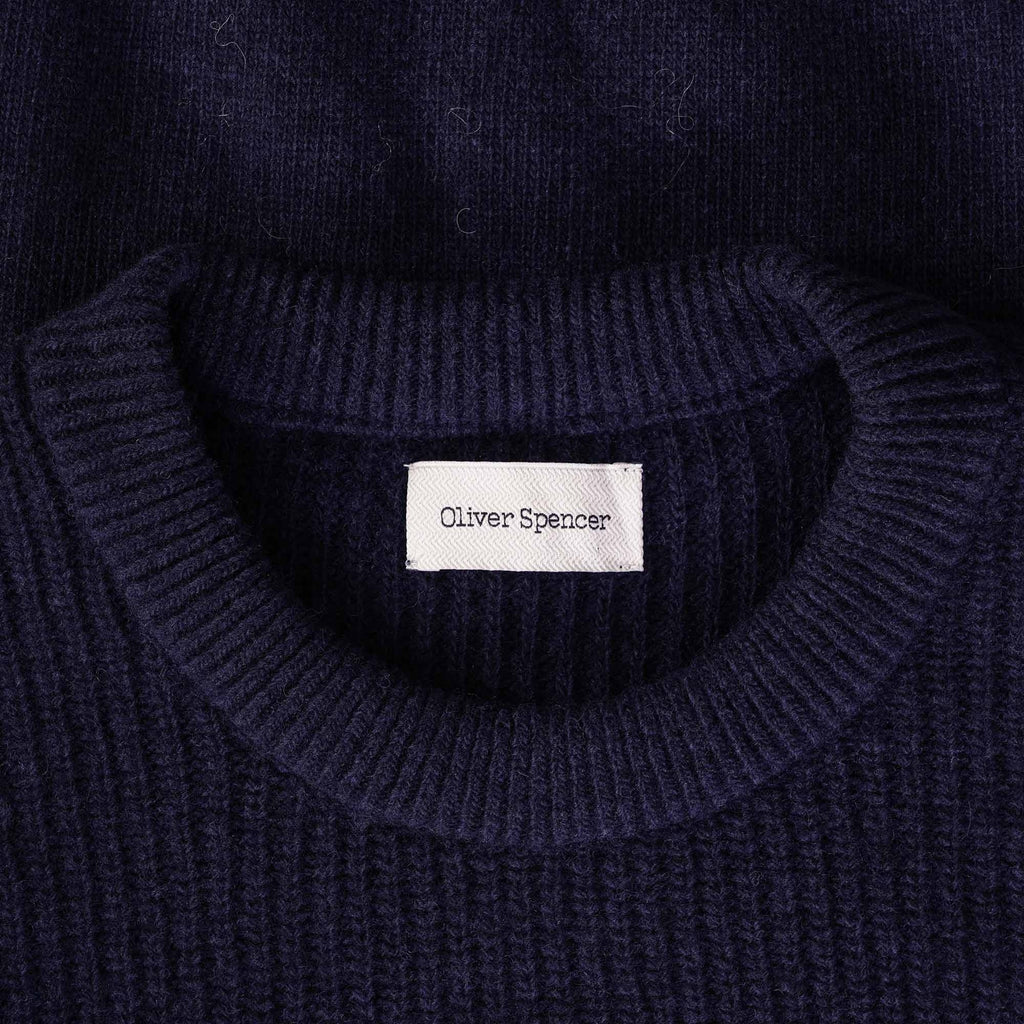 Oliver Spencer Blenheim Jumper Birling  - Navy