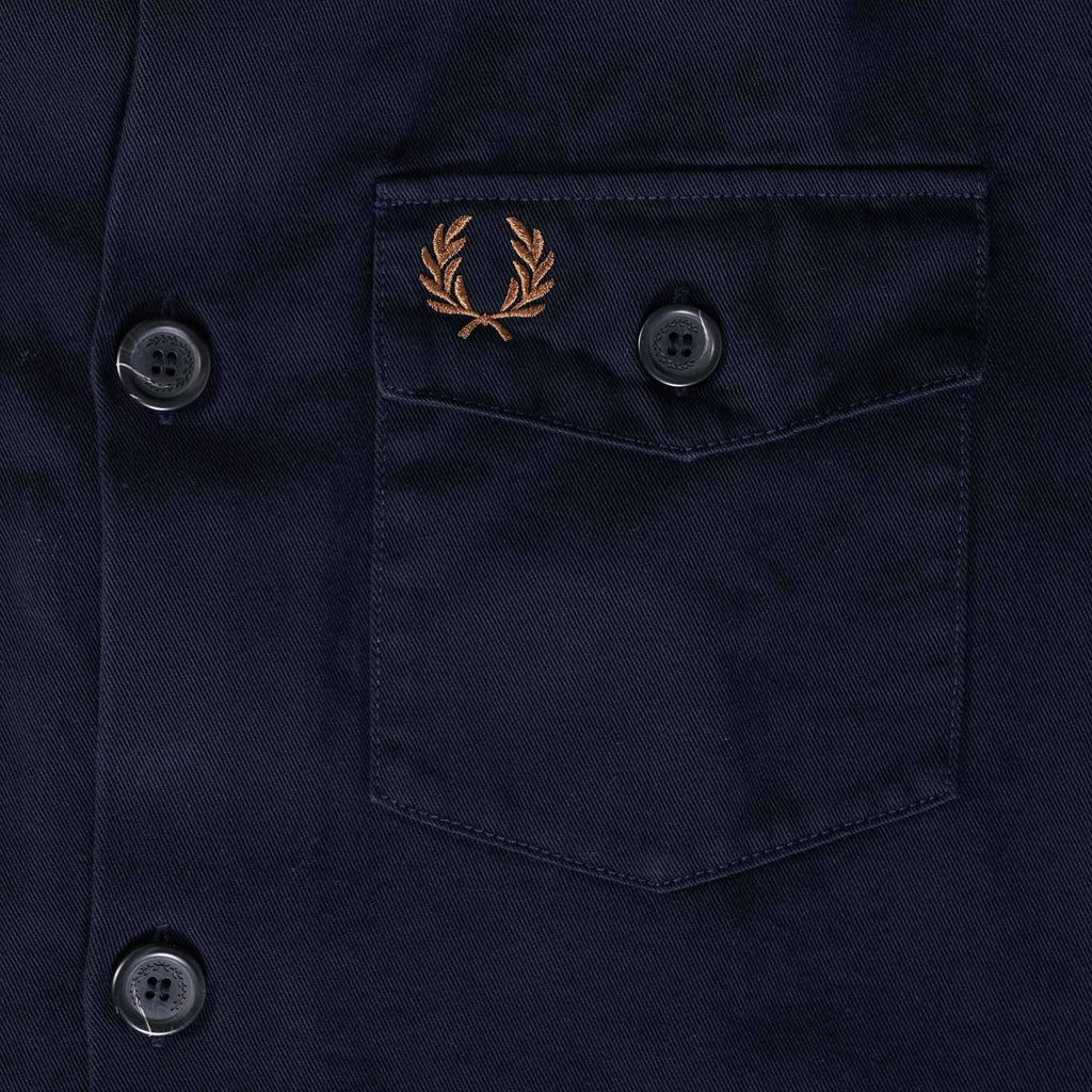 Fred Perry Twill Overshirt - Navy