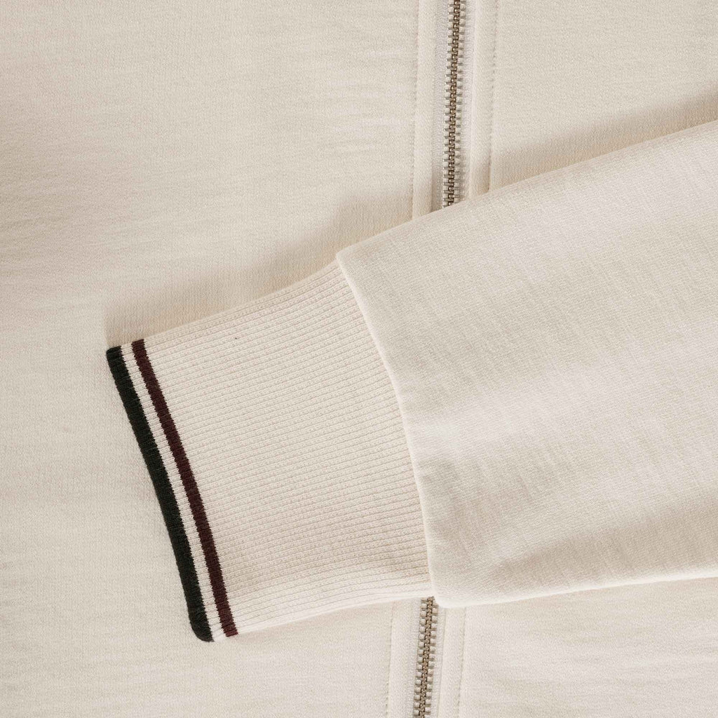 Fred Perry Zip Through Sweatshirt - Ecru