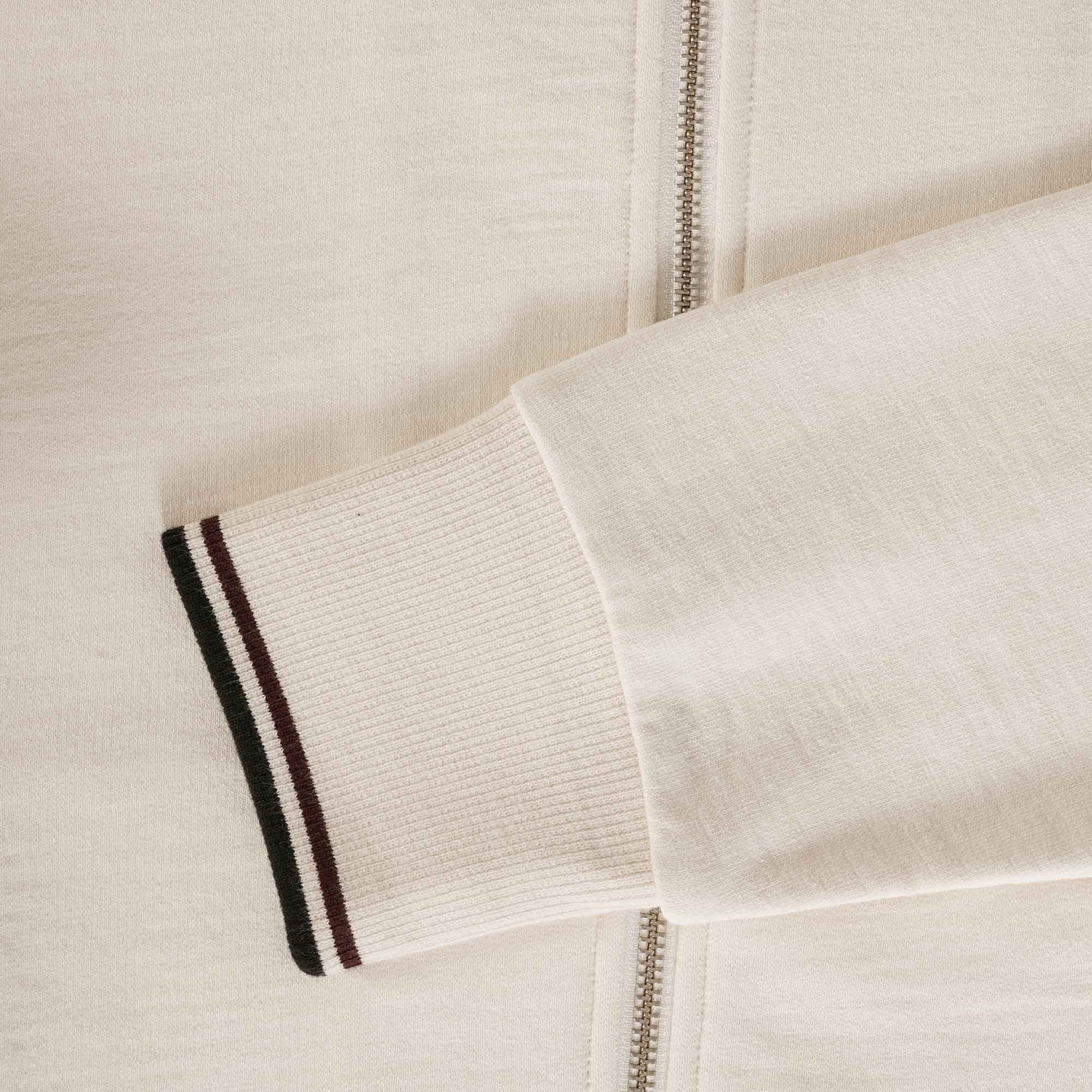 Fred Perry Zip Through Sweatshirt - Ecru