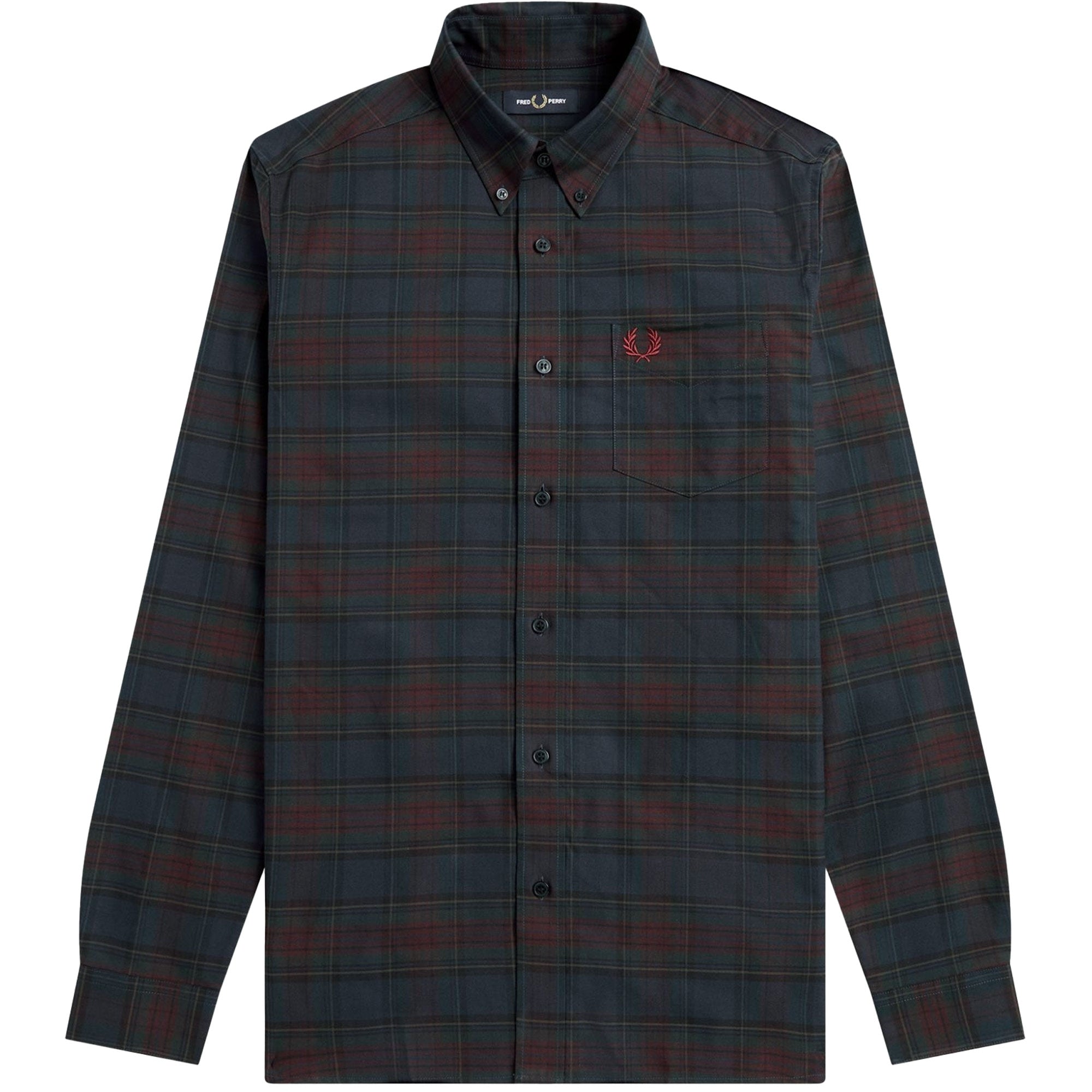 Fred Perry Tartan Shirt - Navy