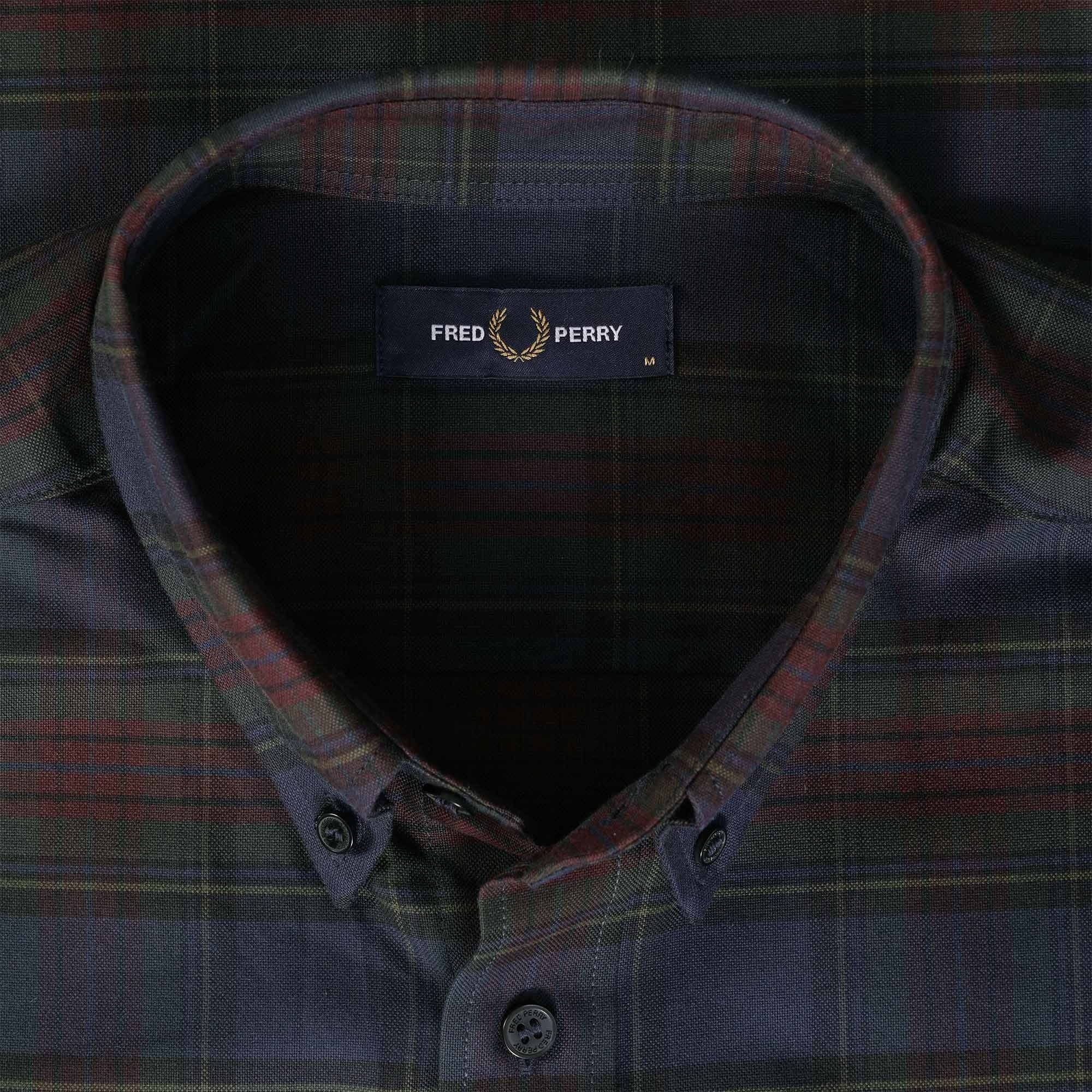 Fred Perry Tartan Shirt - Navy