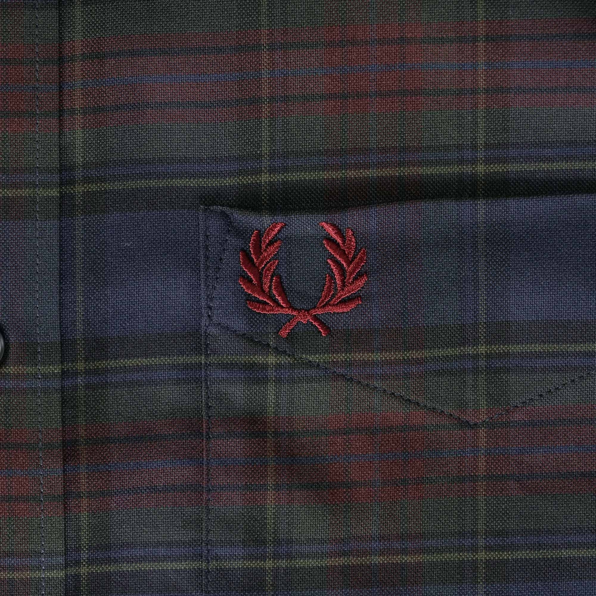 Fred Perry Tartan Shirt - Navy