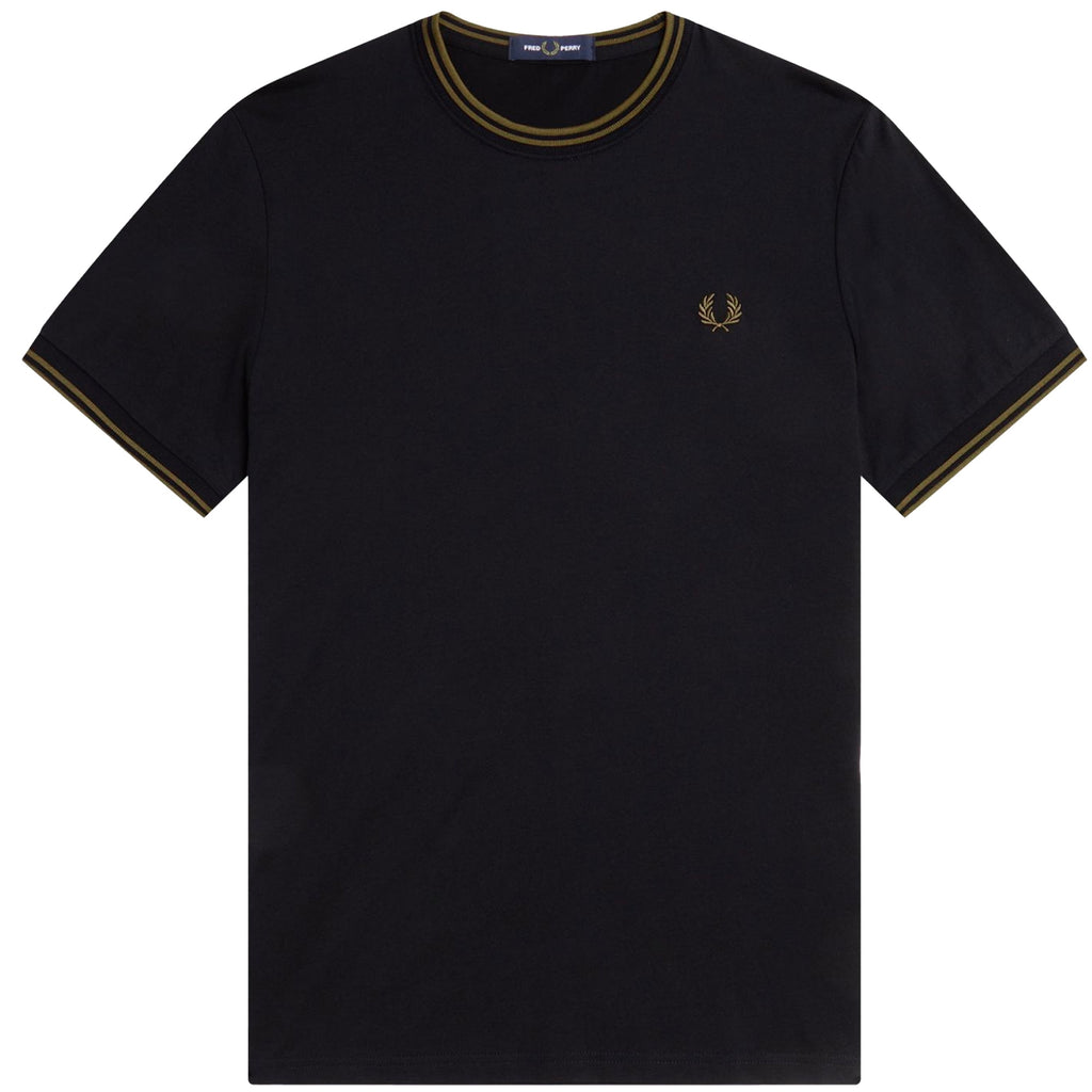 Fred Perry Twin Tipped T-Shirt - Black