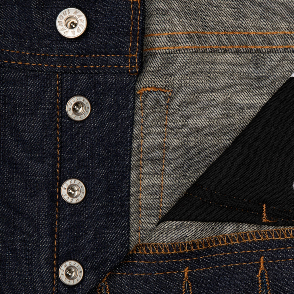 Naked and Famous Denim Weird Guy Perfect Blue Slub Selvedge - Indigo