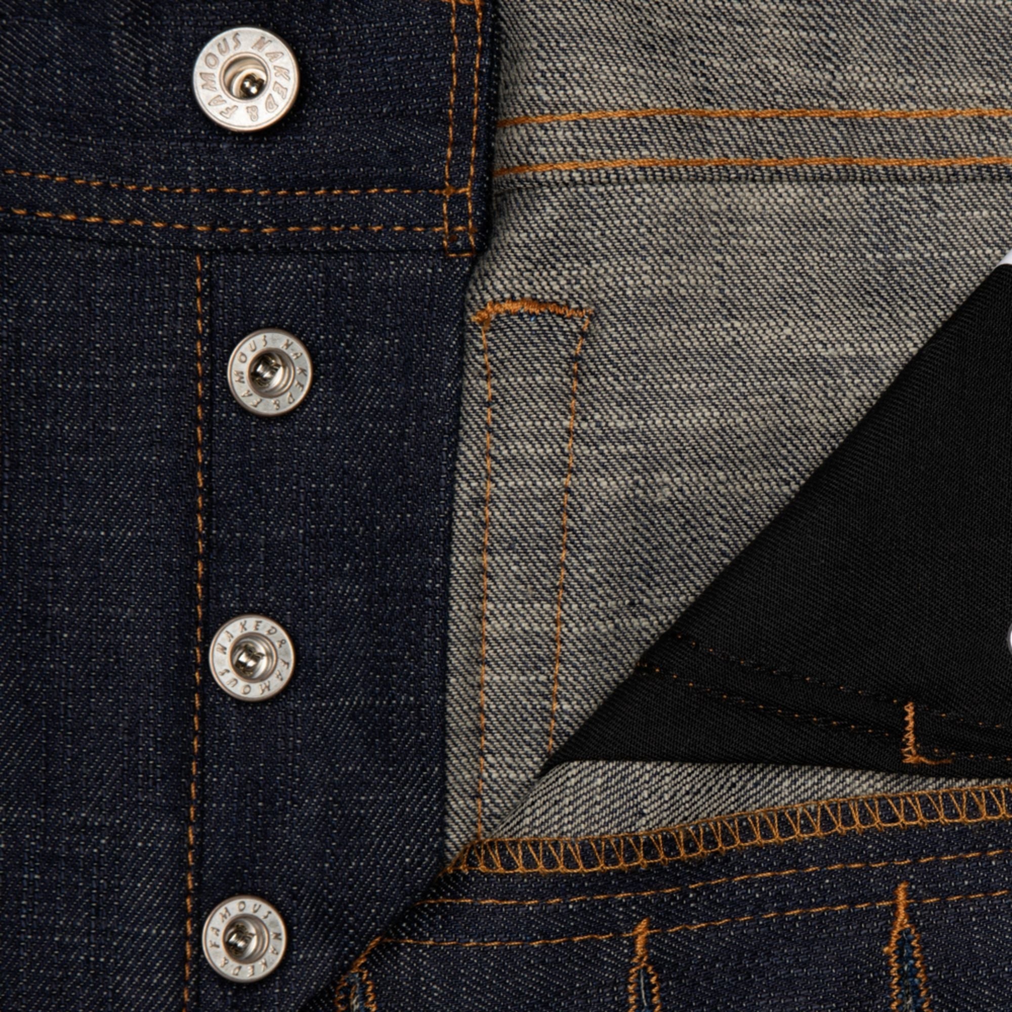 Naked and Famous Denim Weird Guy Perfect Blue Slub Selvedge - Indigo