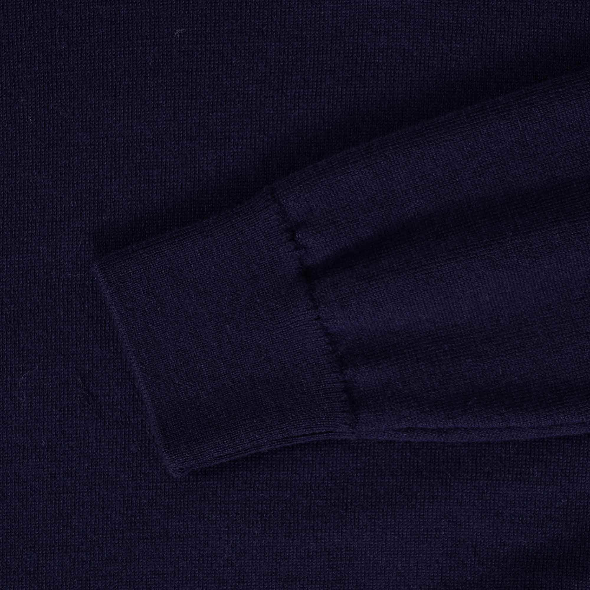 Lois Jeans Pascal Zip Light Merino Zip Knit Polo Top - Night Sky