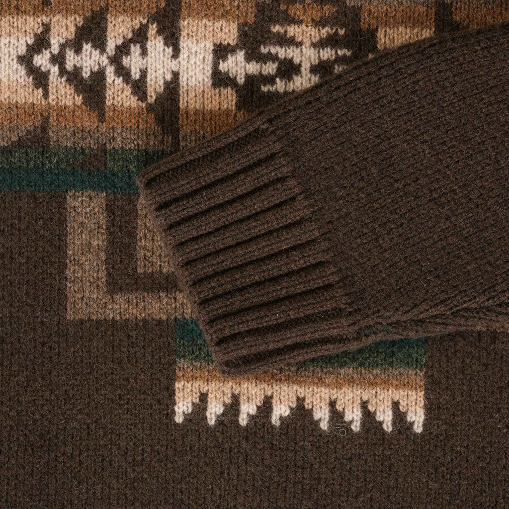 Pendleton Woolen Mills Chief Joseph Lambswool Crewneck - Brown
