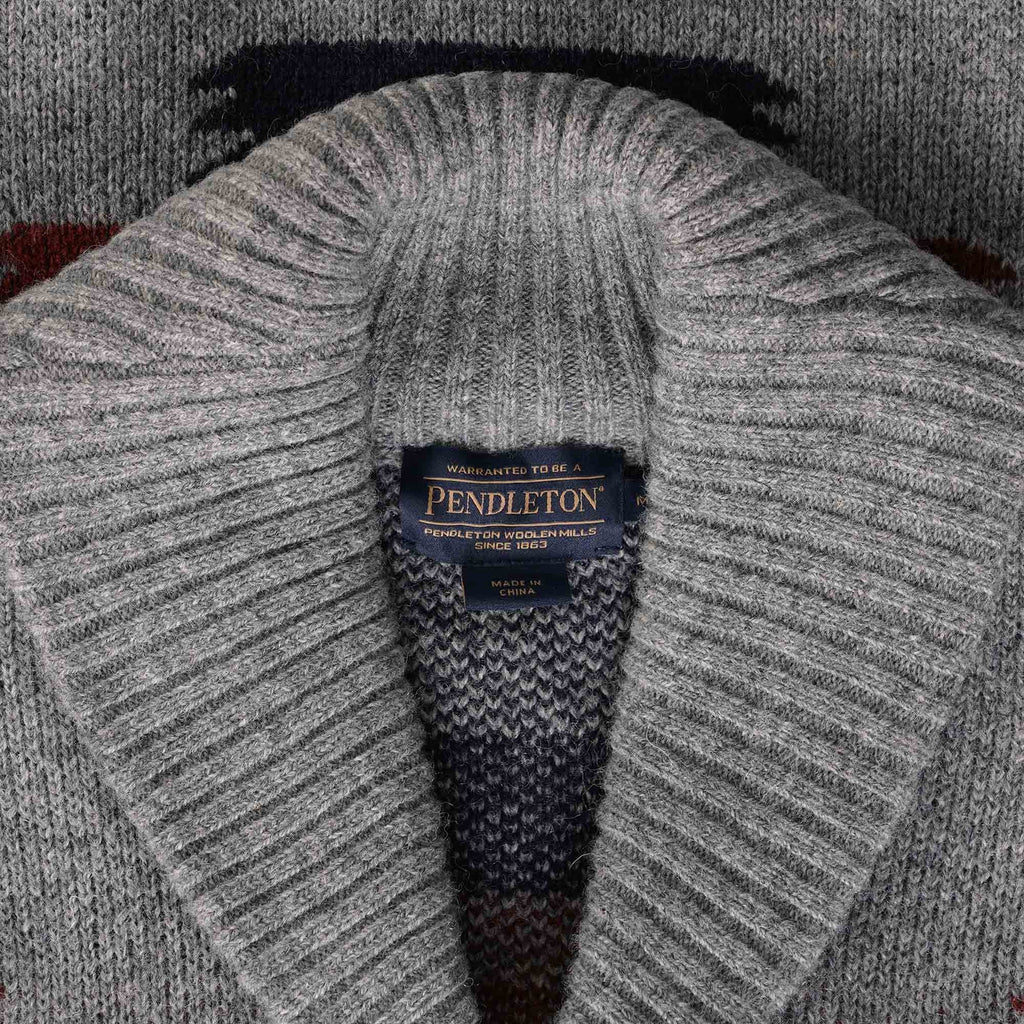 Pendleton Woolen Mills Tuscon Shetland Cardigan - Grey