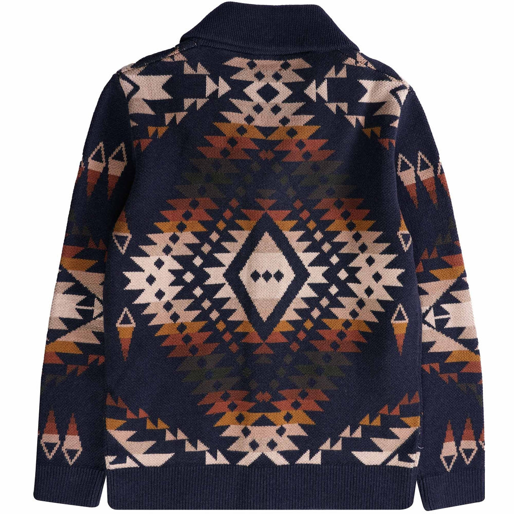 Pendleton Woolen Mills Mission Trails Cotton Cardigan - Navy