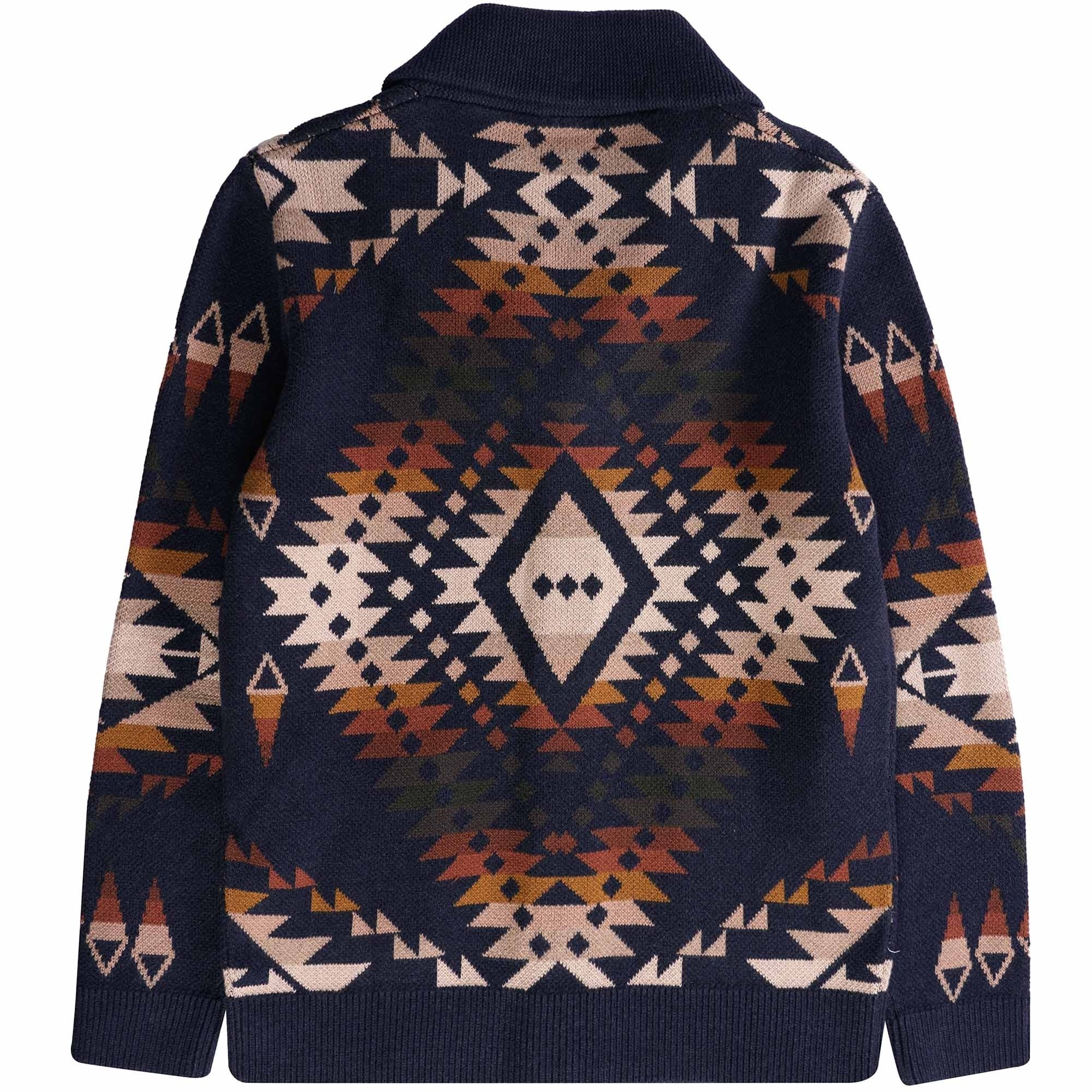 Pendleton Woolen Mills Mission Trails Cotton Cardigan - Navy