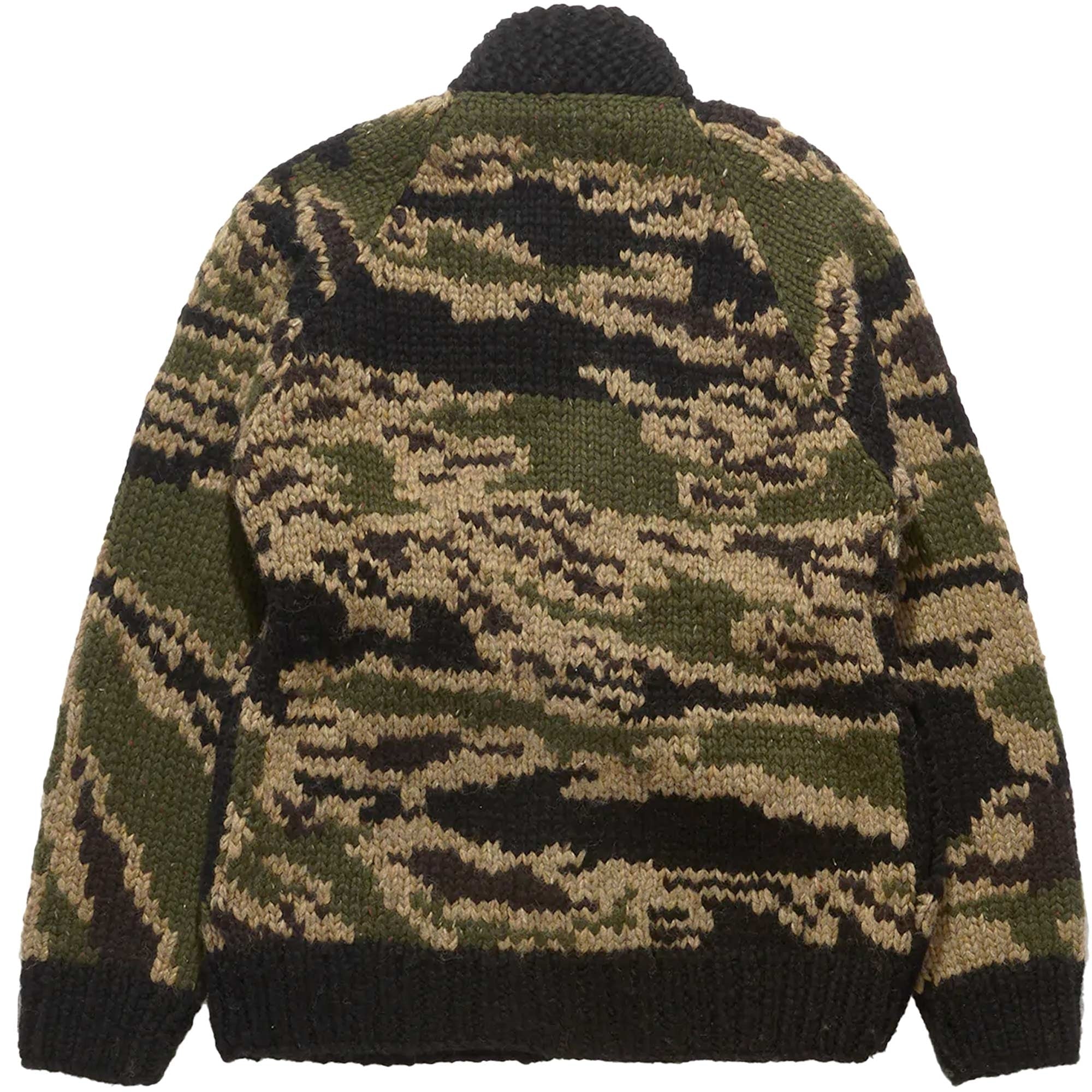 Maharishi Tigerstripe Cowichan Kimono Cardigan - Gold Tiger