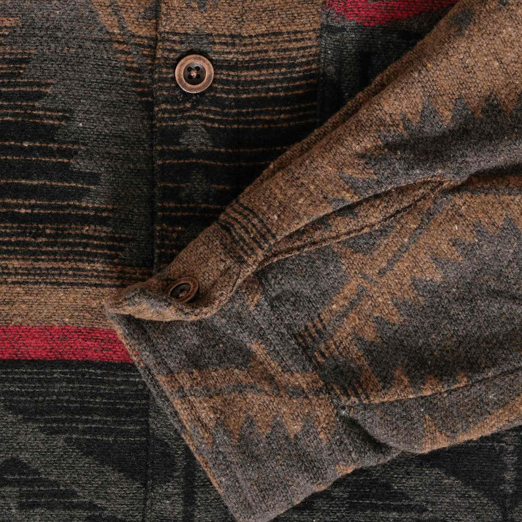 C17 Jeans Navajo Overshirt - Brown/Red