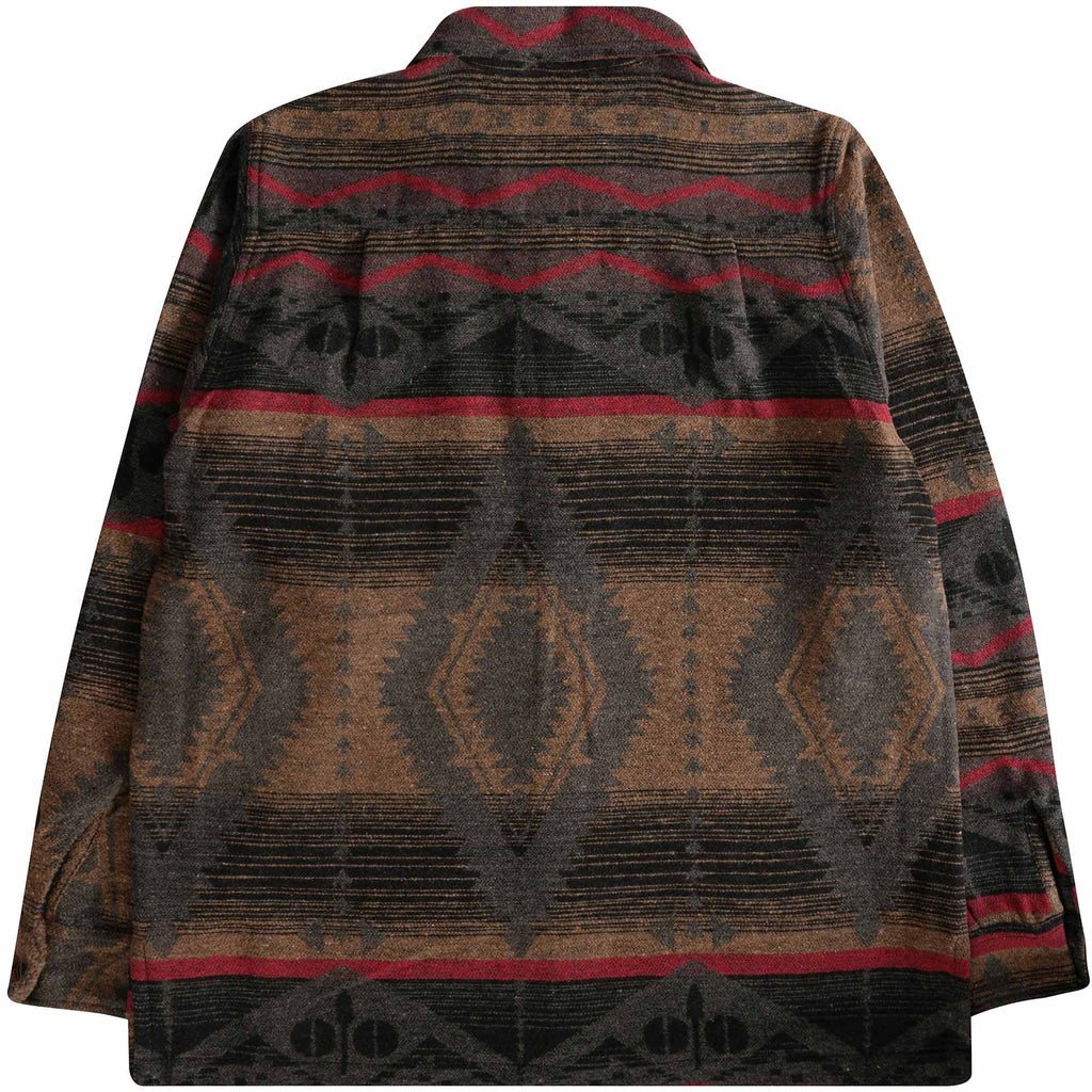 C17 Jeans Navajo Overshirt - Brown/Red