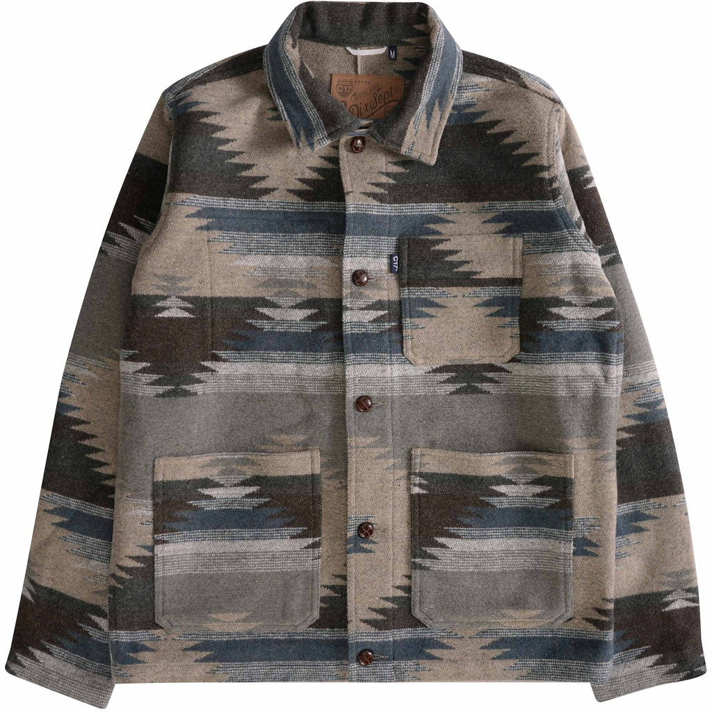 C17 Jeans Navajo Blanket Chore Jacket - Natural