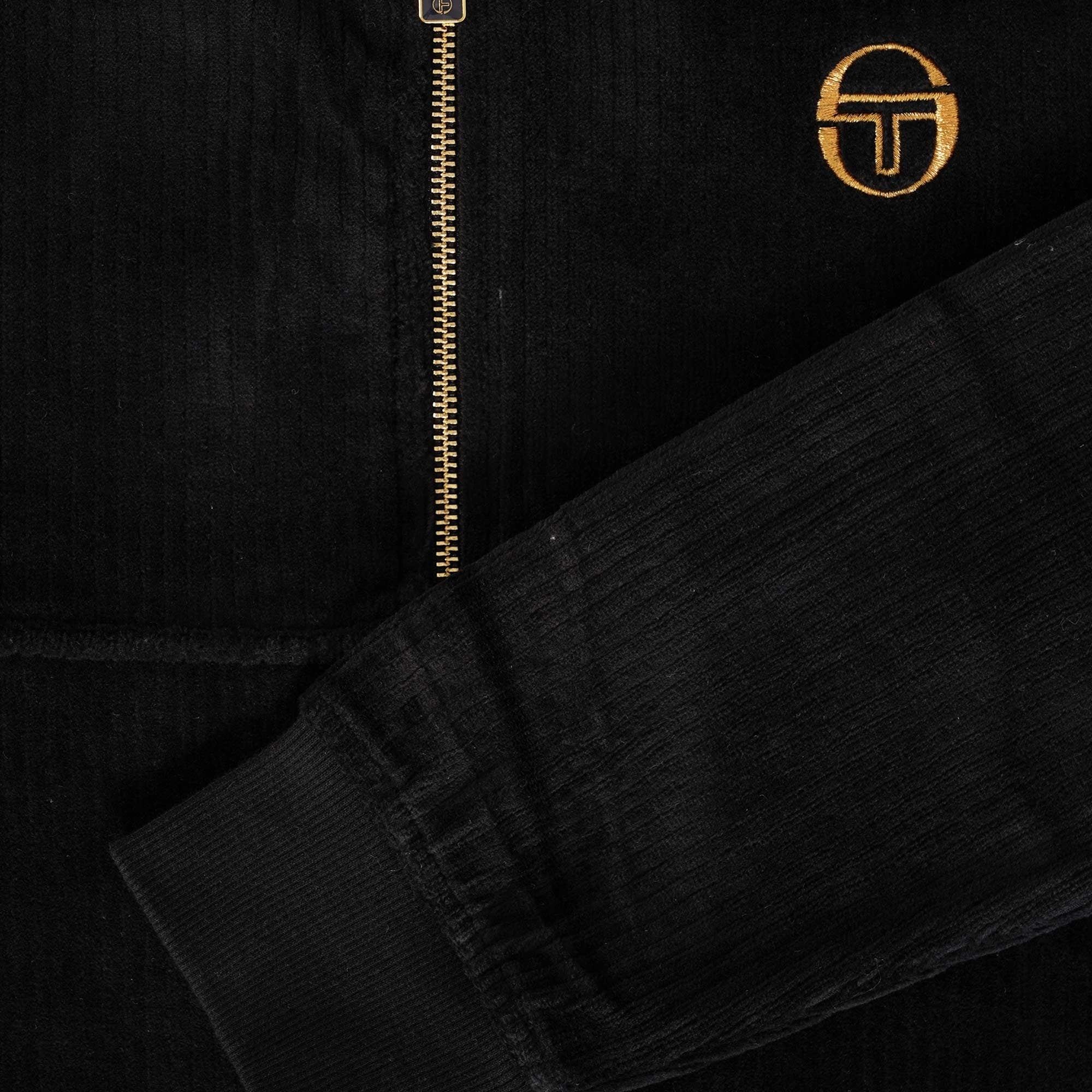 Sergio Tacchini Orion Rib Track Top - Black