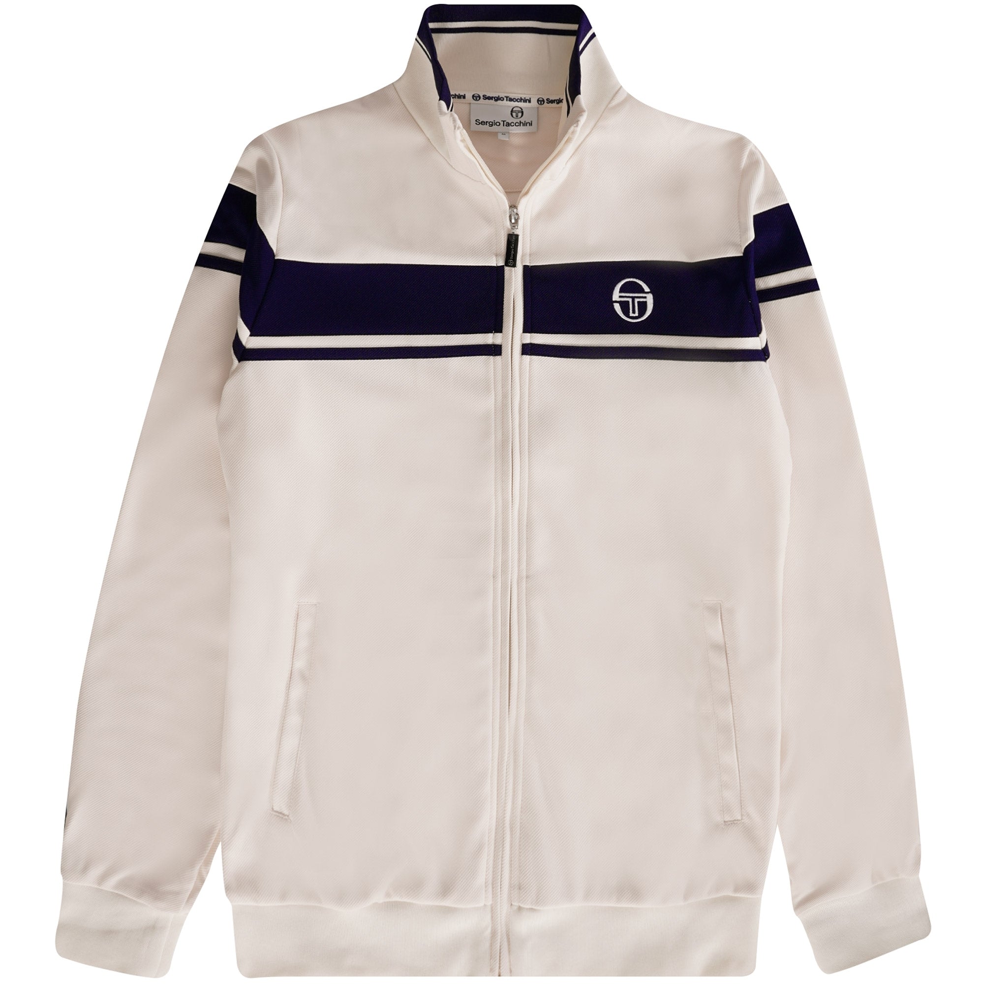 Sergio Tacchini Damarindo Track Top - Buttercream/Maritime Blue