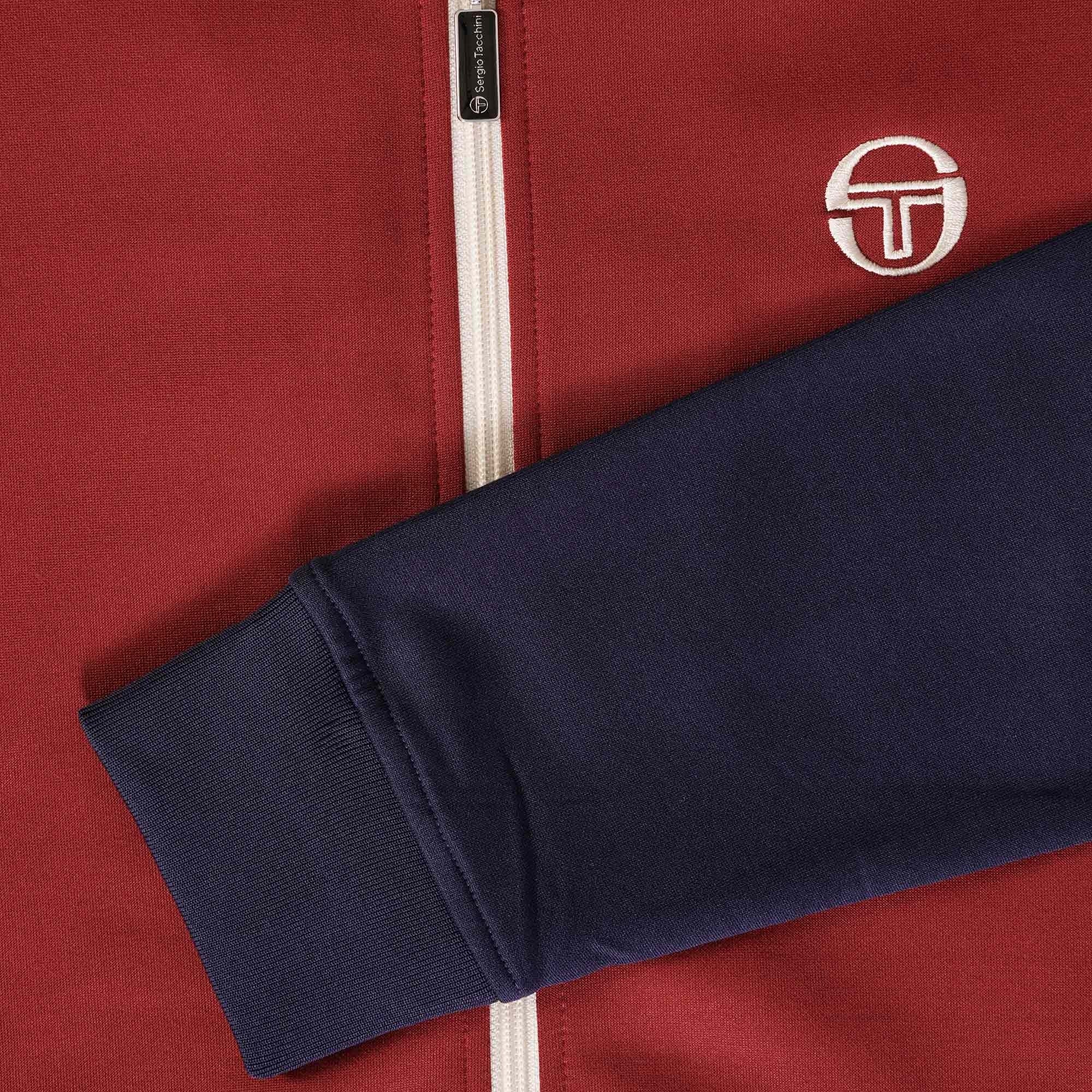 Sergio Tacchini Scirocco Track Top - Merlot/Maritime Blue