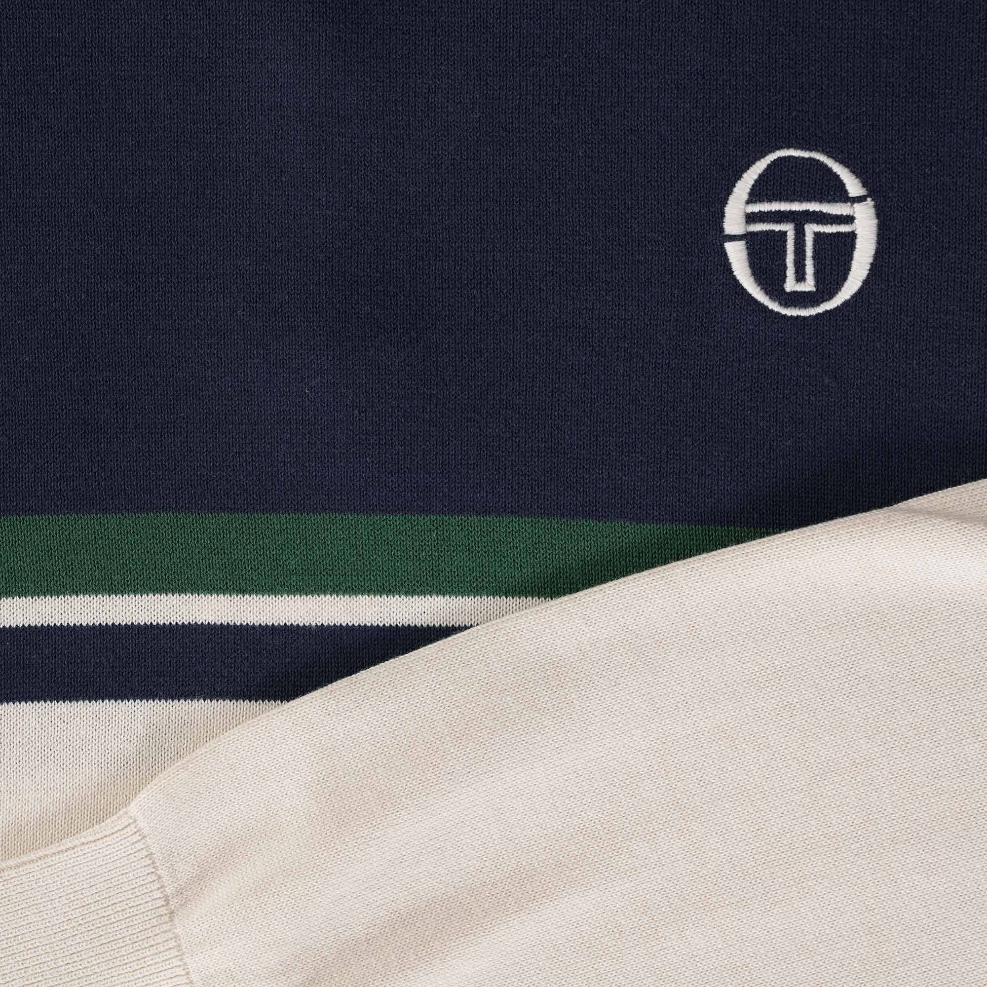 Sergio Tacchini Brio Sweatshirt - Buttercream/Maritime Blue