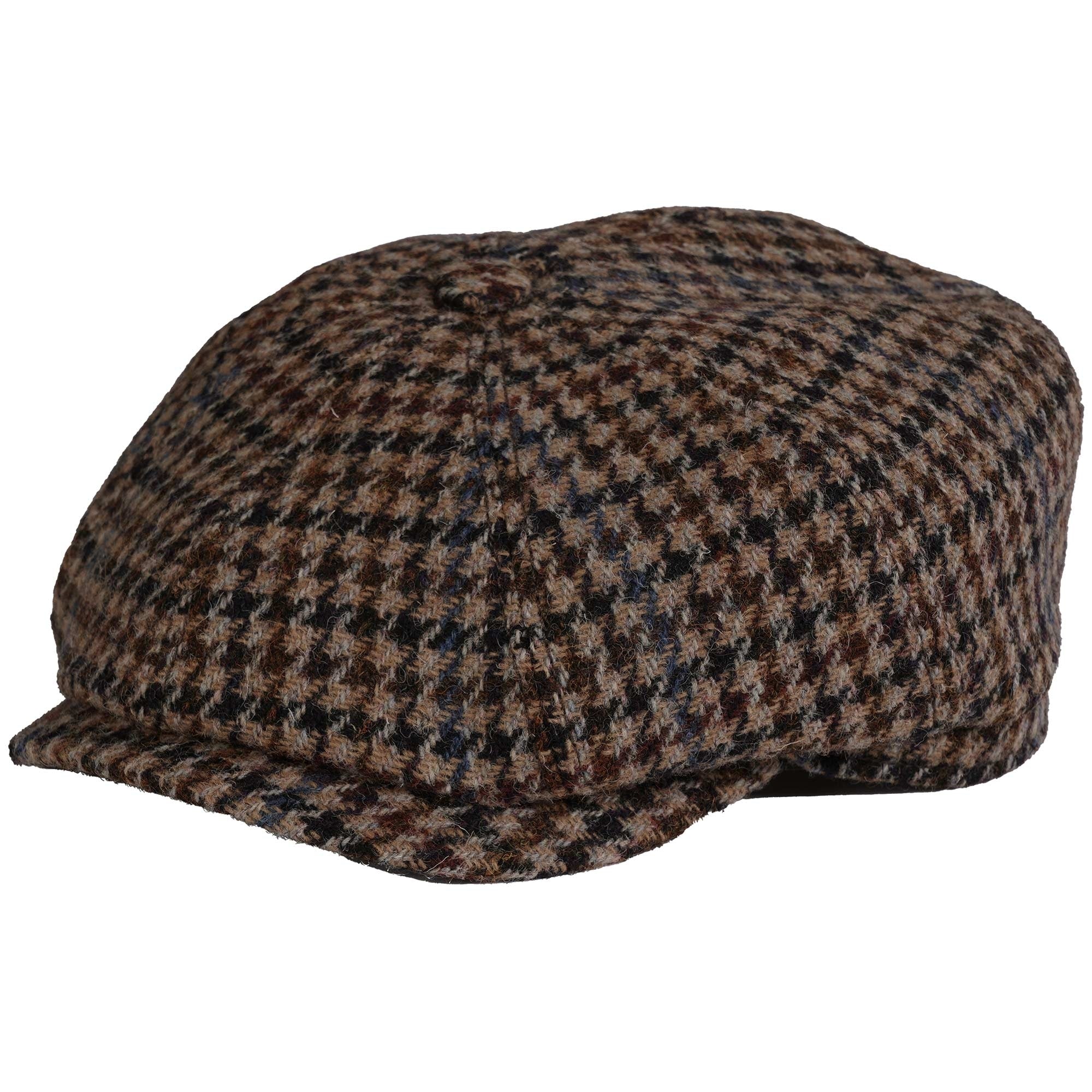 Stetson Hats Hatteras Flat Cap - Harris Tweed