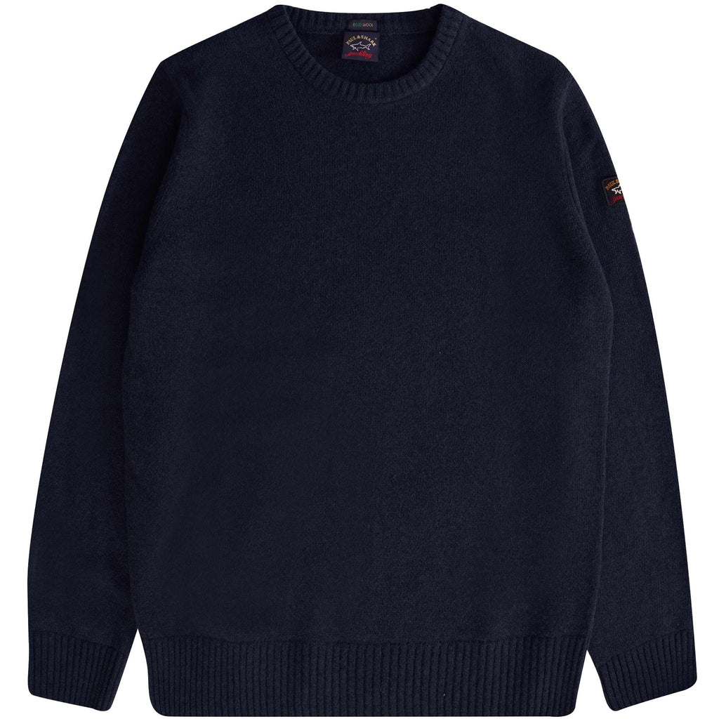 Paul and Shark Crew Neck Jumper - Navy