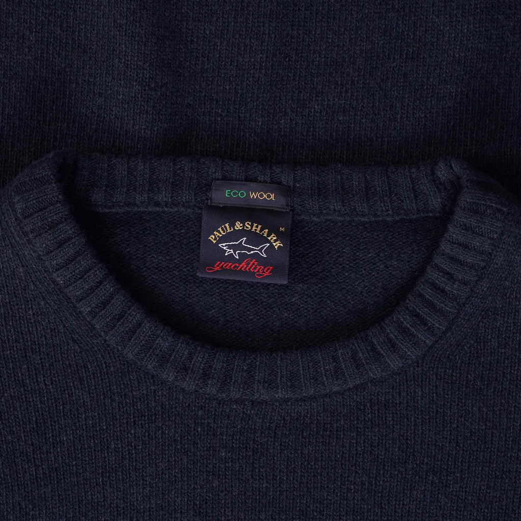 Paul and Shark Crew Neck Jumper - Navy